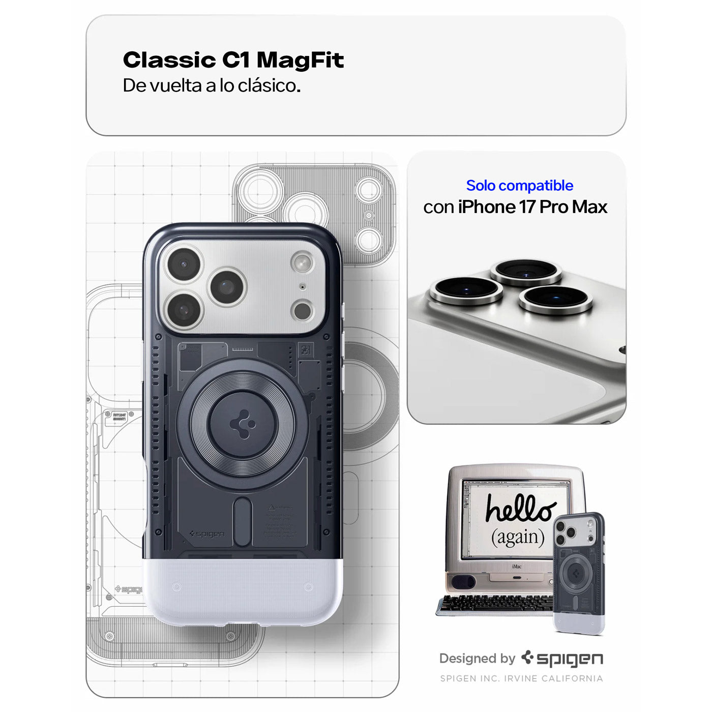 CASE SPIGEN CLASSIC C1 MAG IPHONE 18 PRO MAX (MAGSAFE) - 5