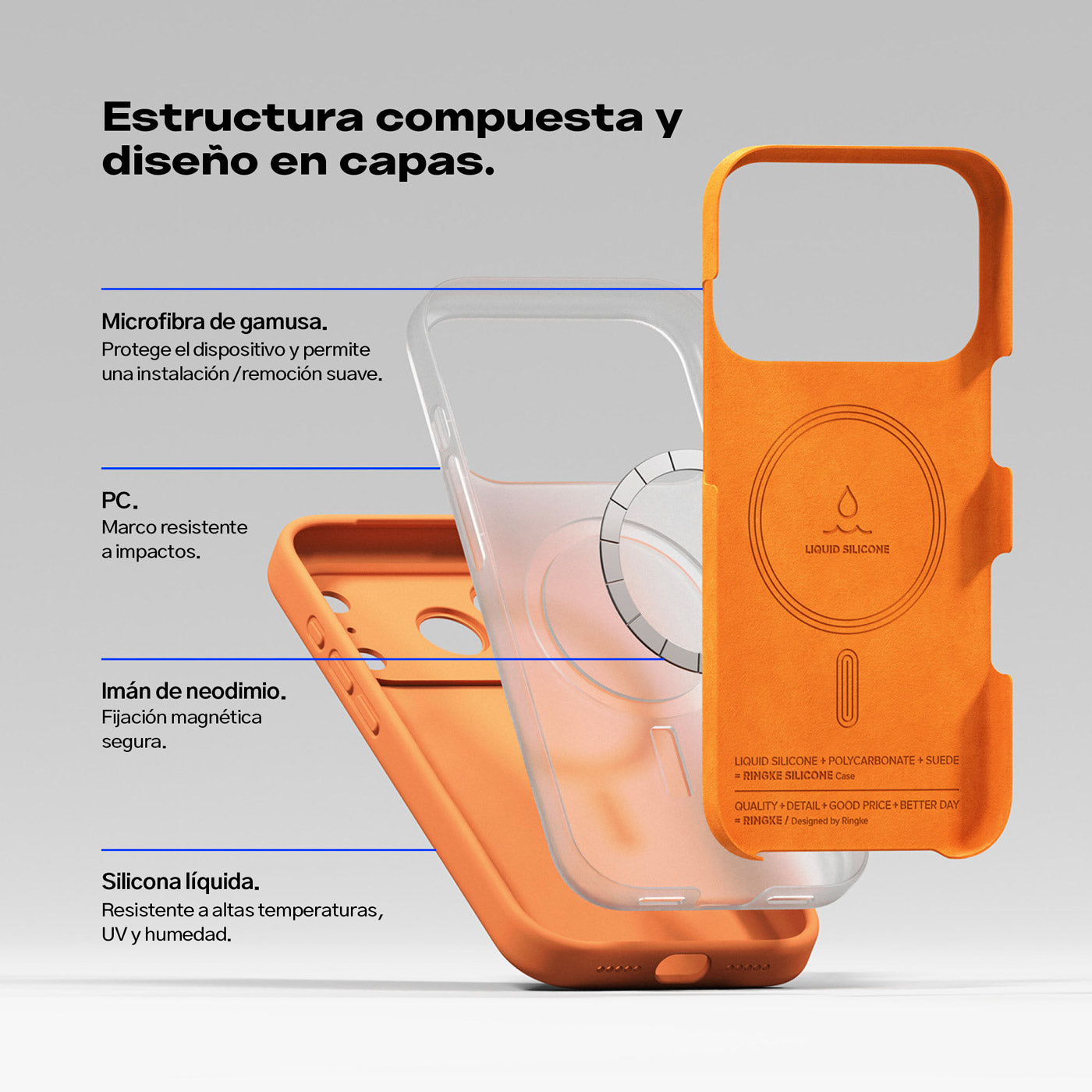 CASE RINGKE SILICONE MAGNETIC IPHONE 18 PRO (MAGSAFE) - 3