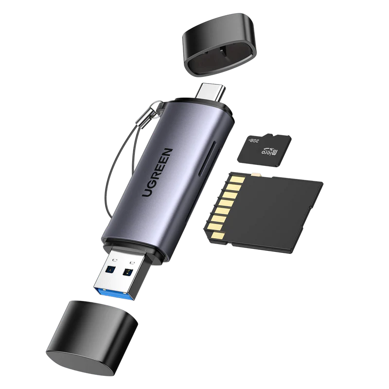 UGREEN LECTOR DE TARJETAS SD / MICROSD USB C Y USB A - 1