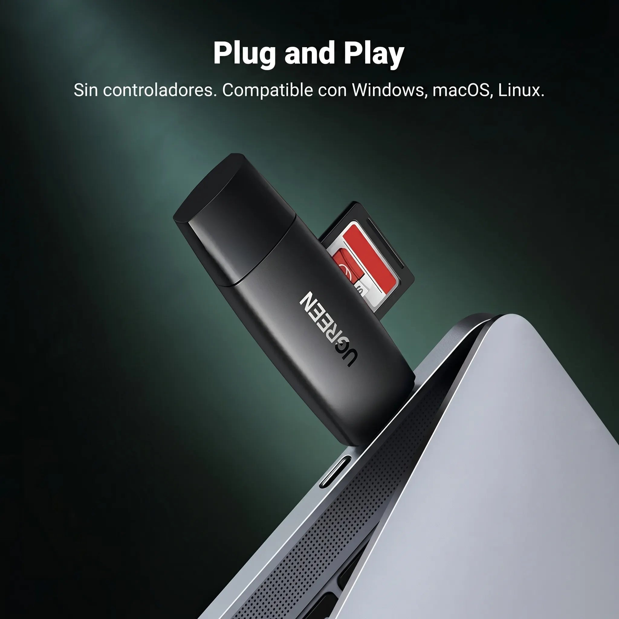 UGREEN LECTOR DE TARJETAS SD Y MICROSD USB C Y USB A 3.0 - 2