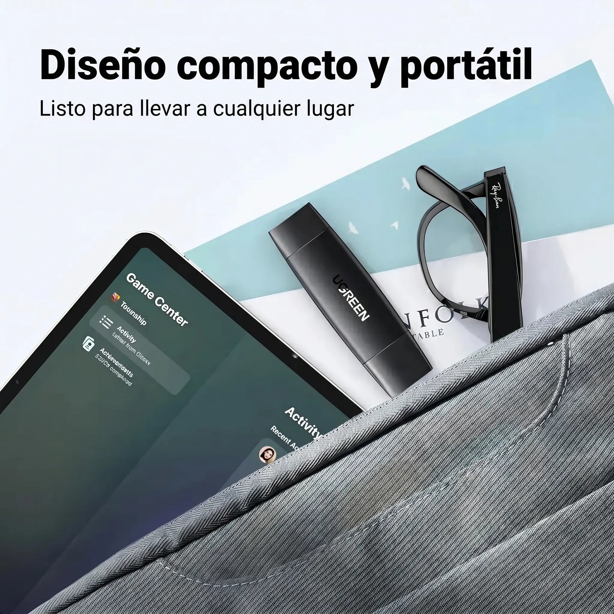UGREEN LECTOR DE TARJETAS SD Y MICROSD USB C Y USB A 3.0 - 7
