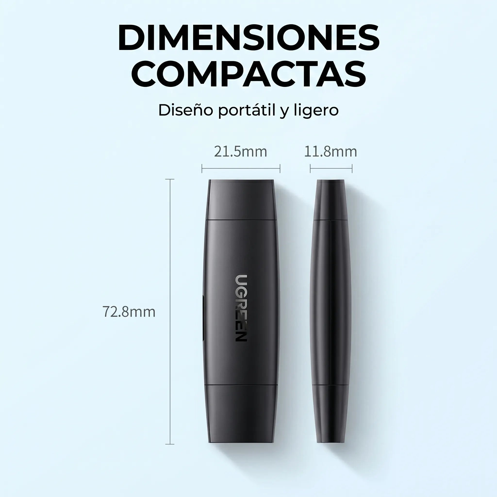 UGREEN LECTOR DE TARJETAS SD Y MICROSD USB C Y USB A 3.0 - 8