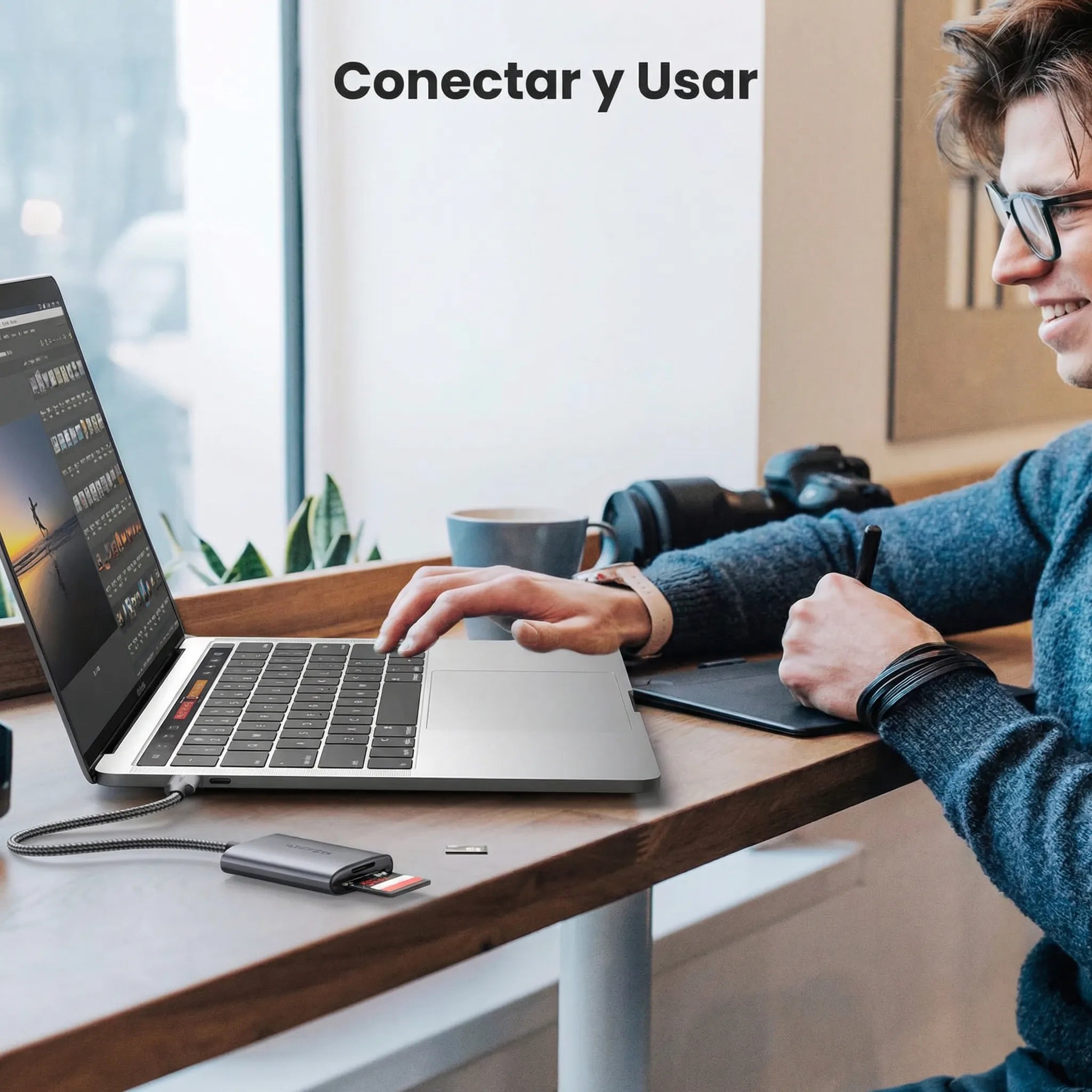 LECTOR DE TARJETAS UGREEN 2 EN 1 USB C A SD/ MICRO SD - 3