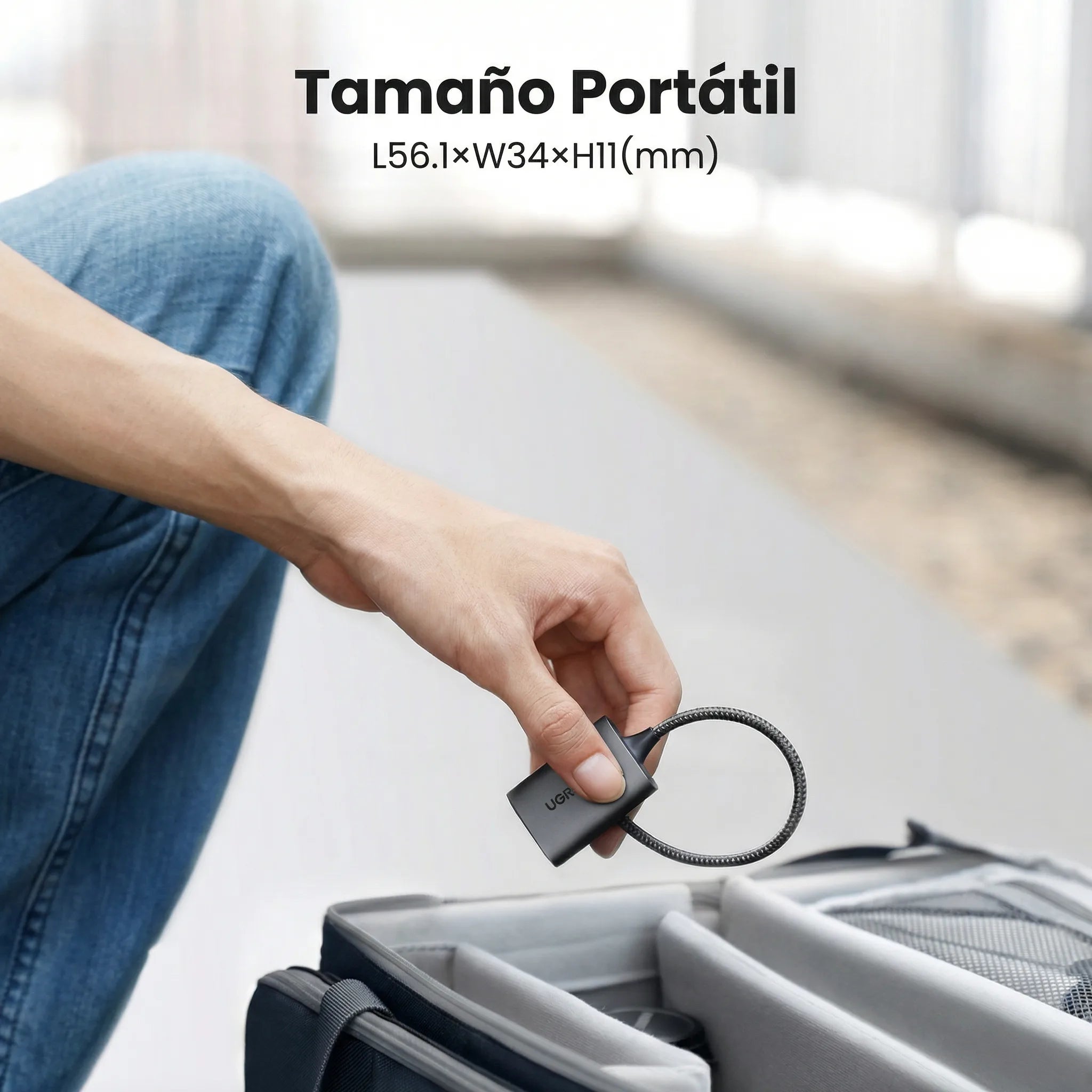 LECTOR DE TARJETAS UGREEN 2 EN 1 USB C A SD/ MICRO SD - 7