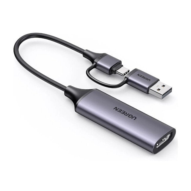 UGREEN CAPTURADORA HDMI A USB A Y USB C 1080P 60HZ PARA STREAMING - 1