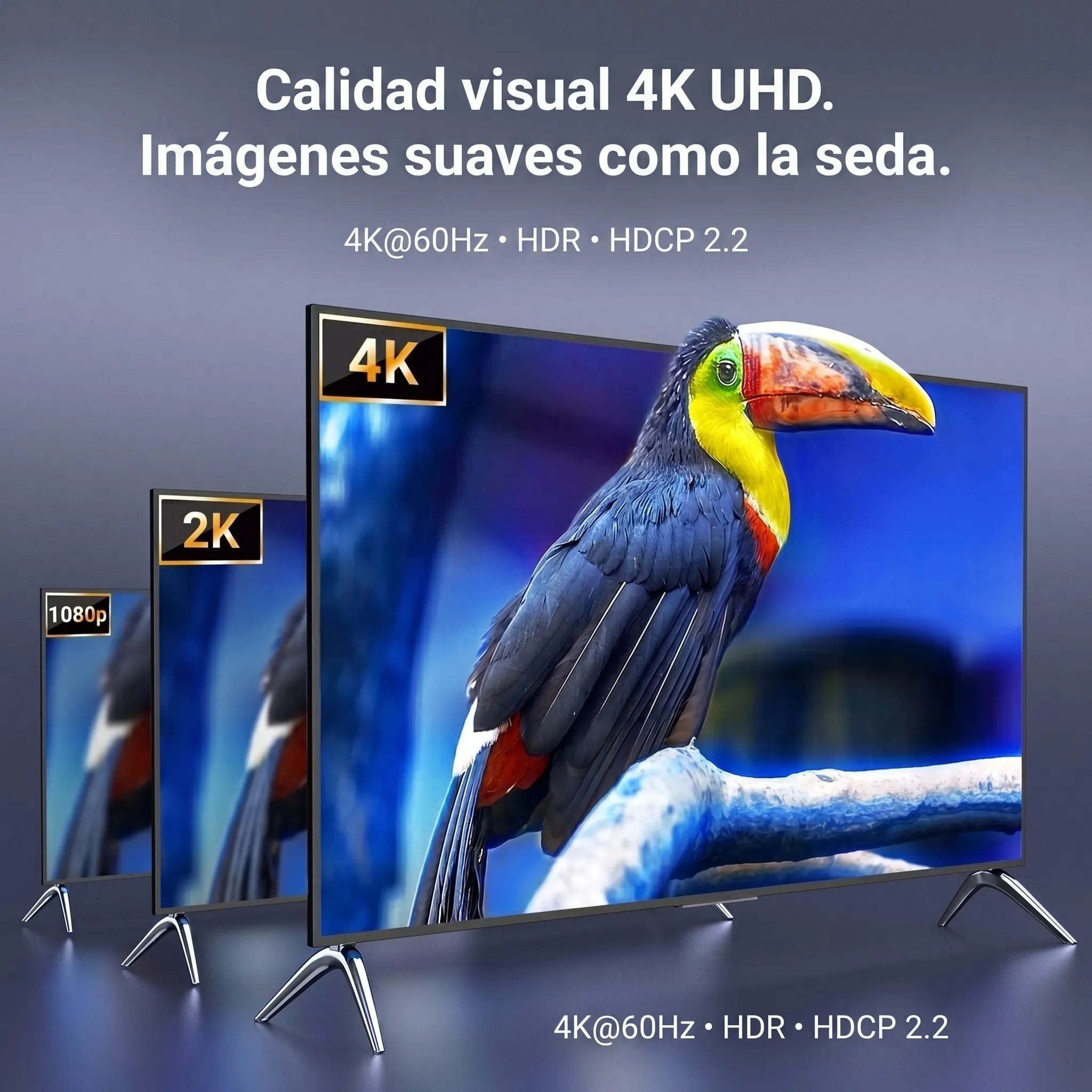 UGREEN SPLITTER HDMI 1X4 4K 60HZ PARA DUPLICAR SEÑAL EN 4 PANTALLAS - 4