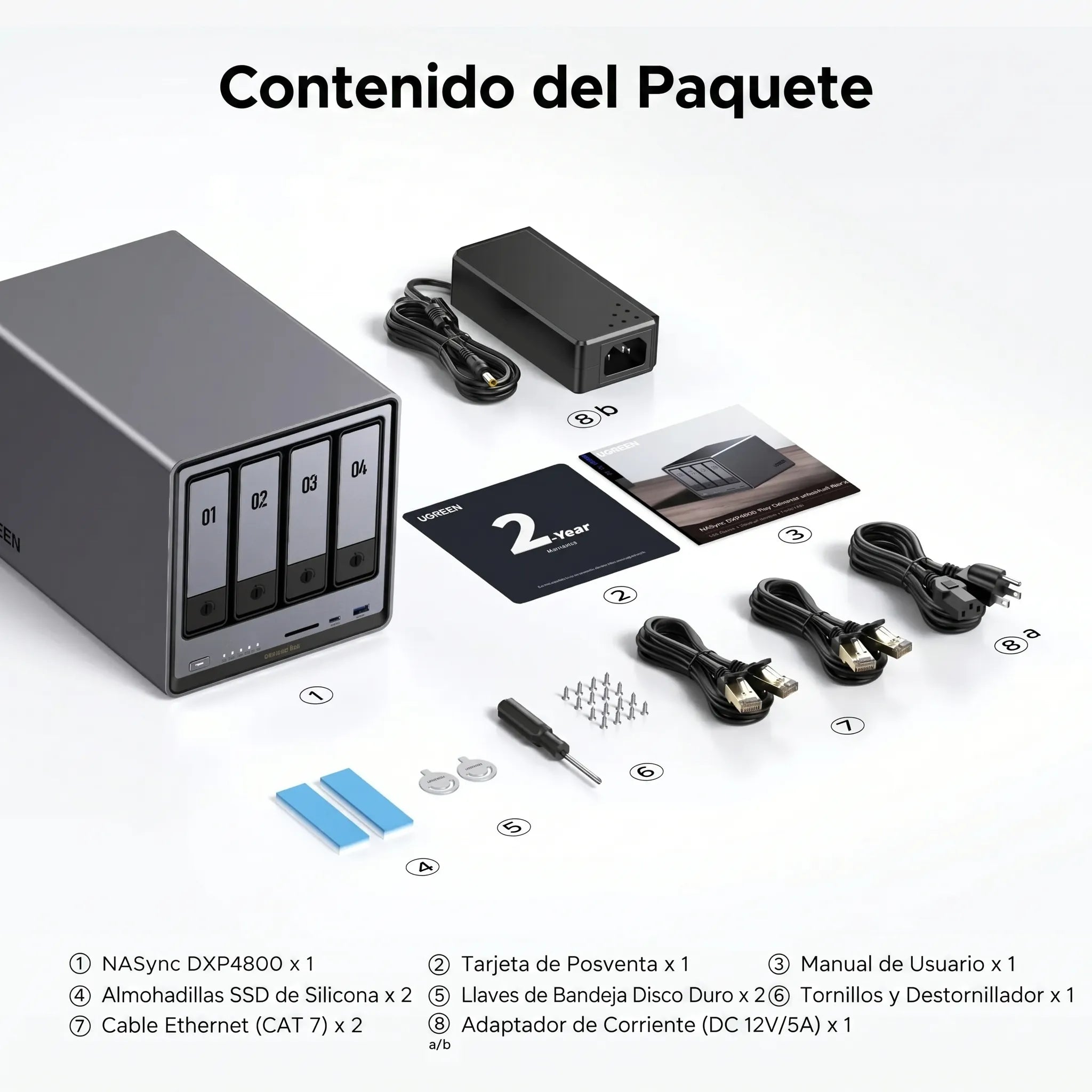 UGREEN NASYNC DXP4800 PLUS - NAS 4 BAHÍAS 10GBE PARA CREADORES - 10