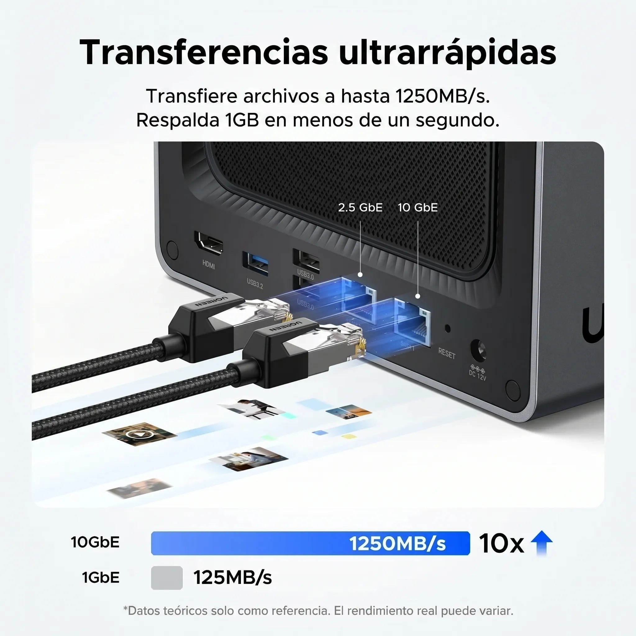 UGREEN NASYNC DXP4800 PLUS - NAS 4 BAHÍAS 10GBE PARA CREADORES - 4