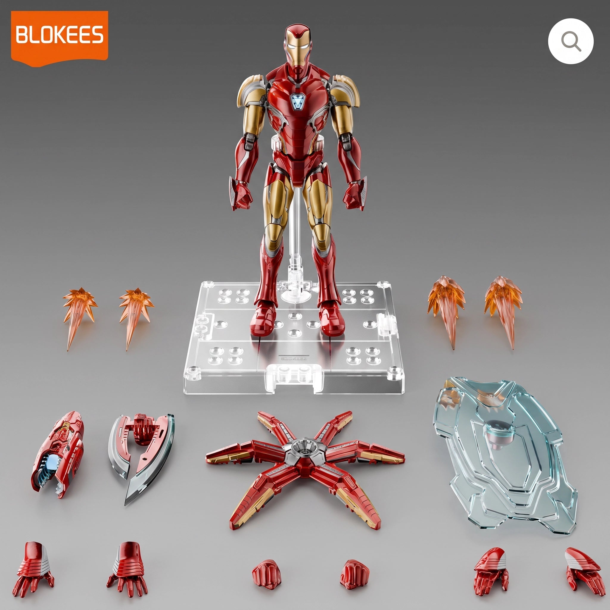 BLOKEES IRON MAN MK85 - FIGURA ARMABLE MARVEL 149 PIEZAS - 2