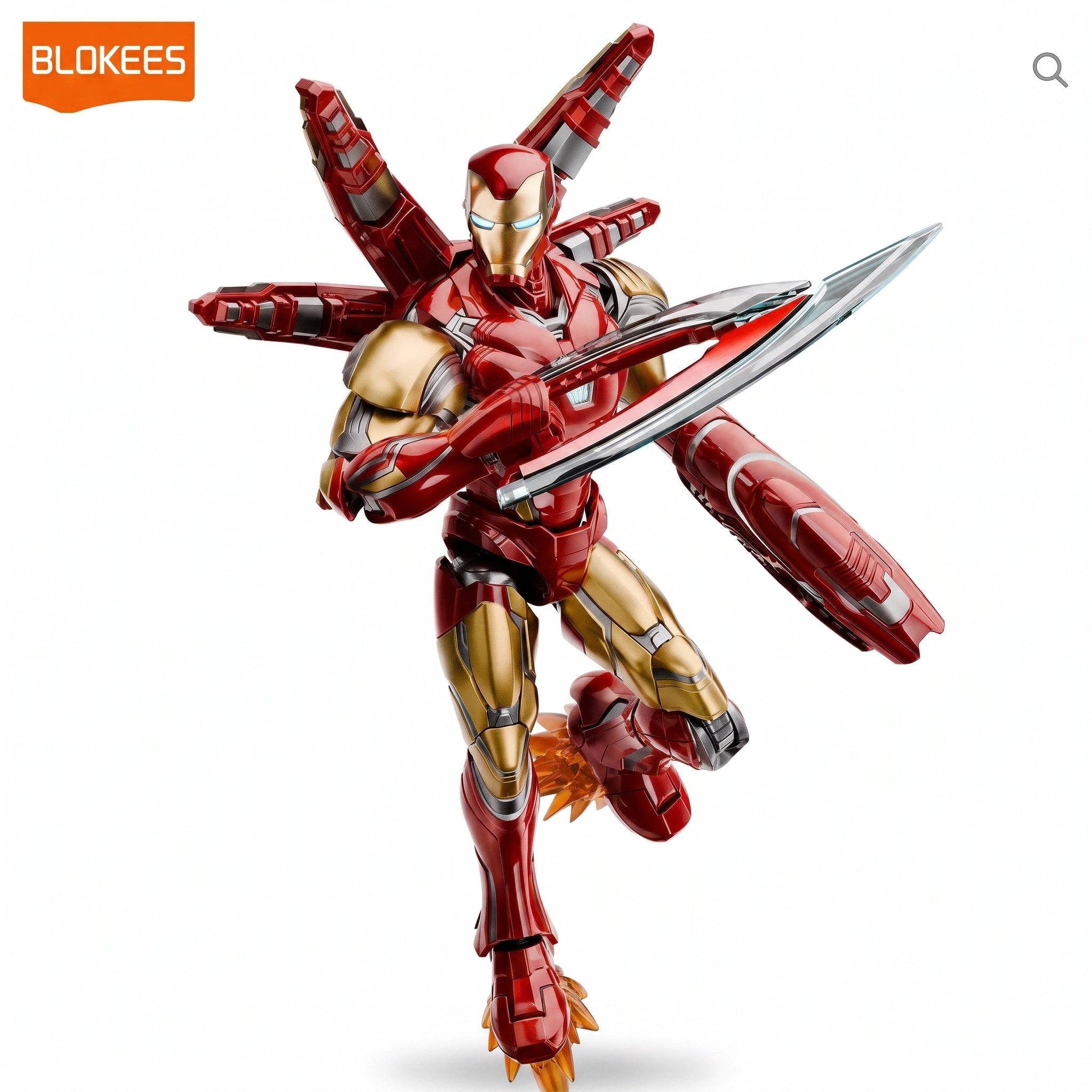 BLOKEES IRON MAN MK85 - FIGURA ARMABLE MARVEL 149 PIEZAS - 3
