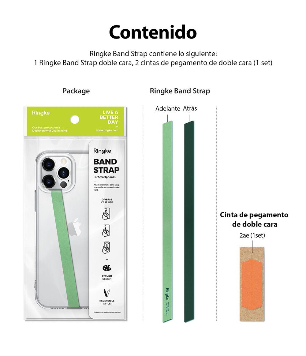 SUJETADOR RINGKE BAND STRAP PARA CELULAR AMARILLO NEON - 10