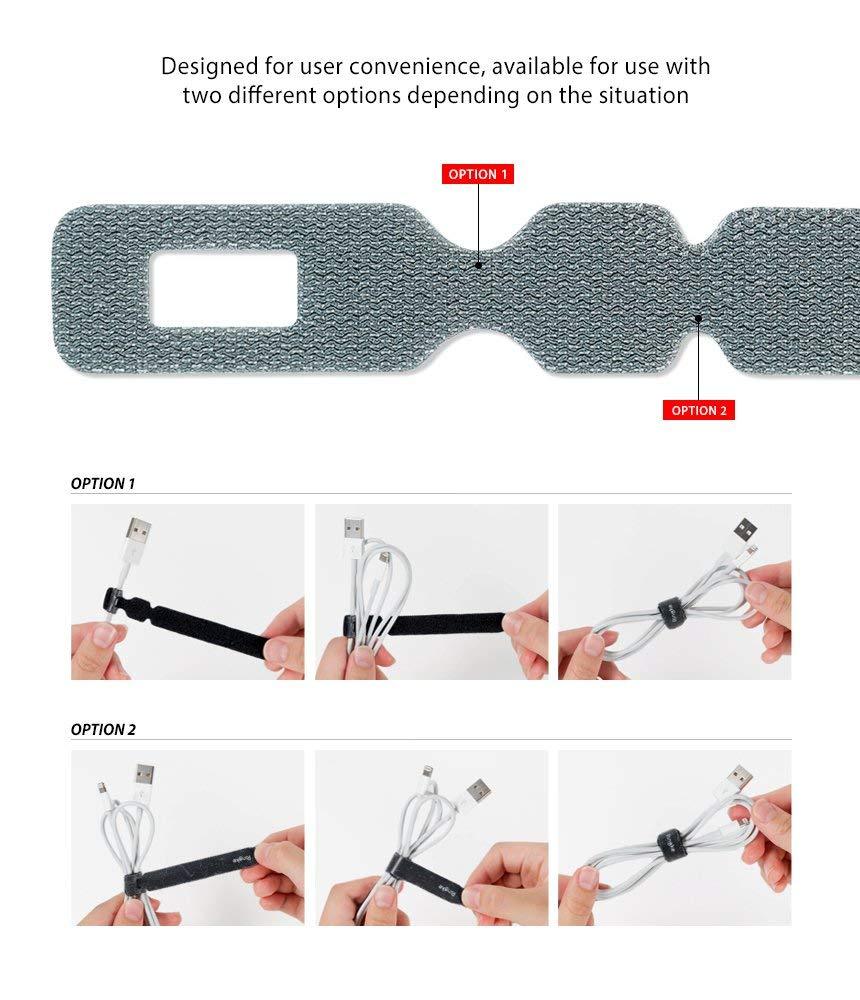 ORGANIZADOR DE CABLES RINGKE MAGIC CABLE TIE 10 UNIDADES - 3