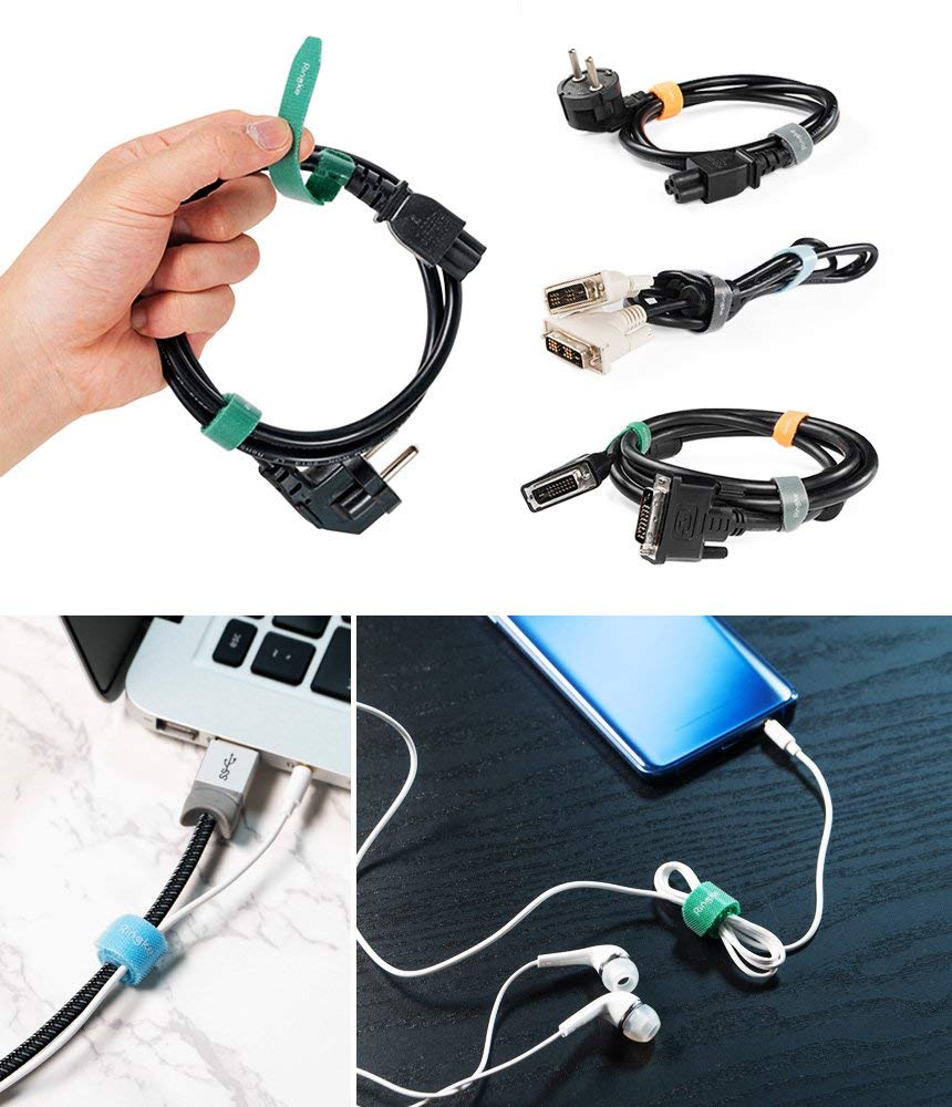 ORGANIZADOR DE CABLES RINGKE MAGIC CABLE TIE 10 UNIDADES - 5