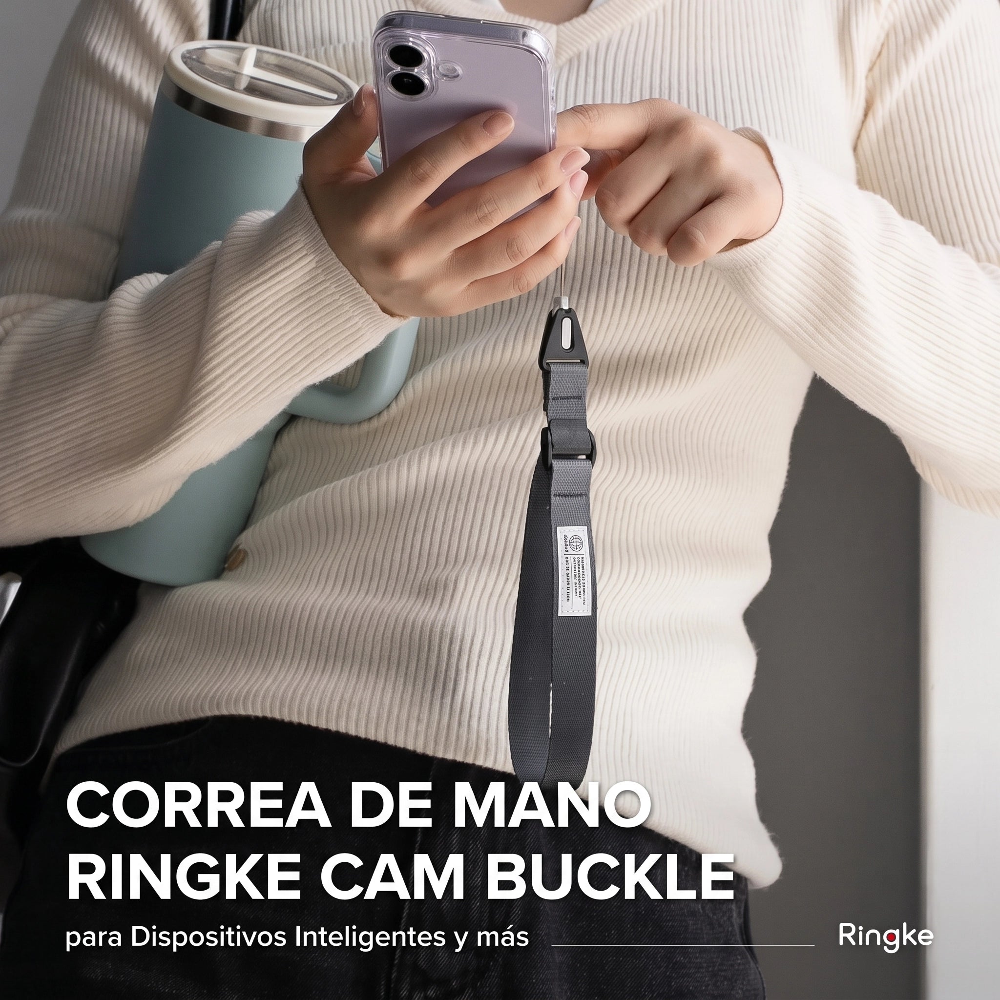 CORREA MANO RINGKE CAM BUCKLE HAND STRAP NARANJA - 6