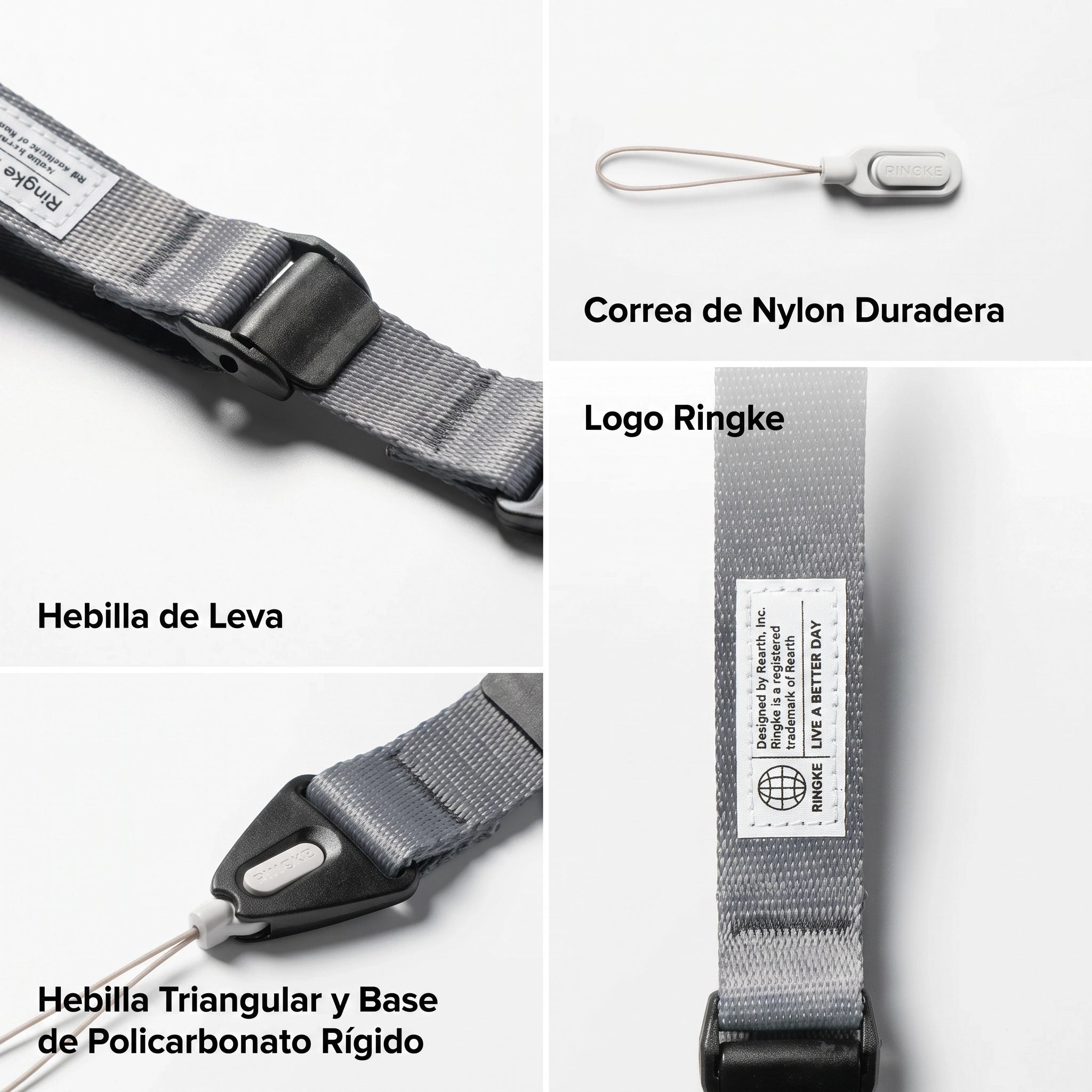 CORREA MANO RINGKE CAM BUCKLE HAND STRAP NARANJA - 8