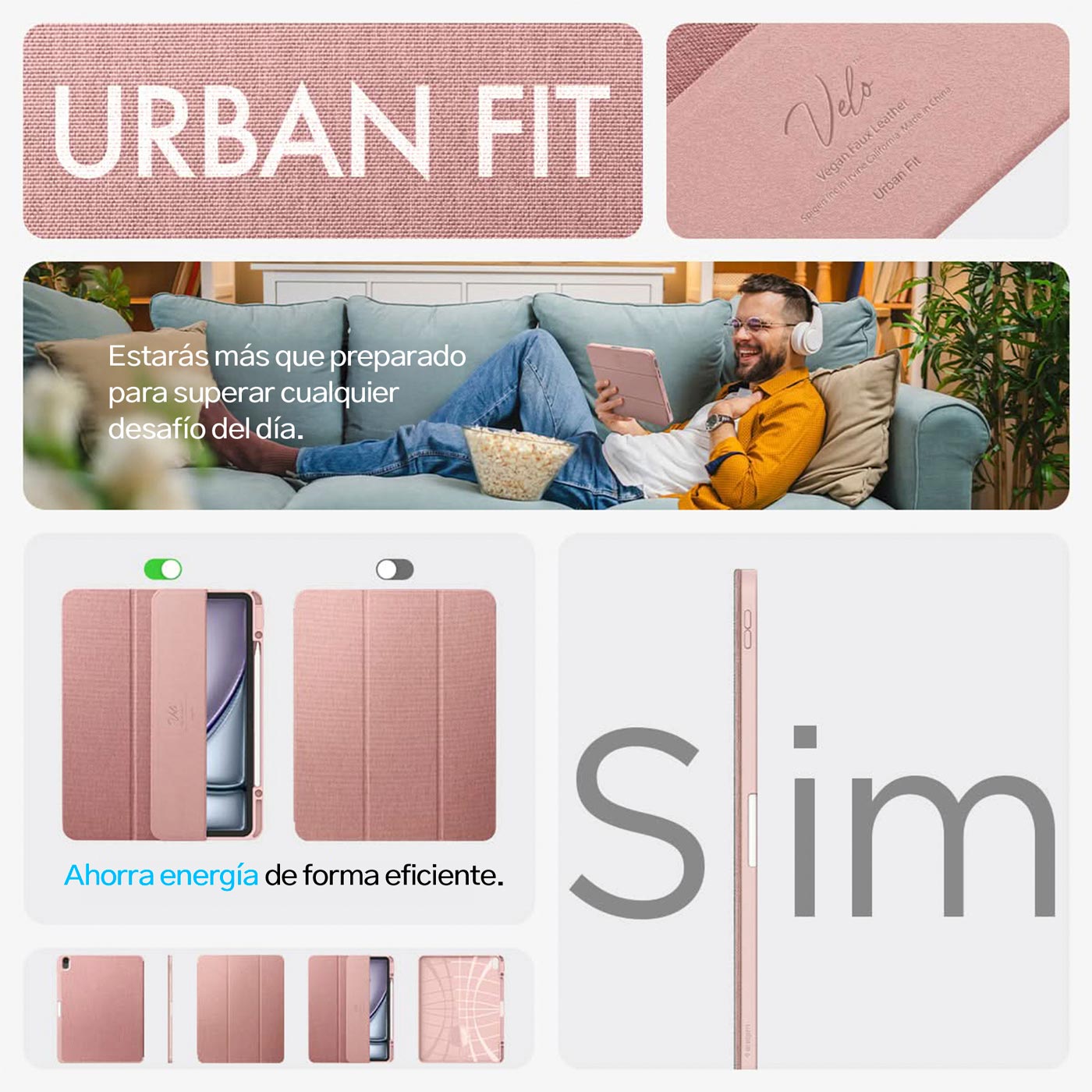 CASE SPIGEN URBAN FIT SMART IPAD AIR 11' M3 (2025) / M2 (2024) / 10.9' (5TH Y 4TH GEN) - 3
