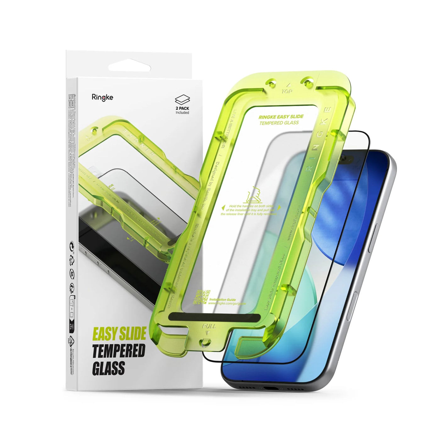 PROTECTOR PANTALLA IPHONE 18 PRO RINGKE EASY SLIDE VIDRIO TEMPLADO - 1