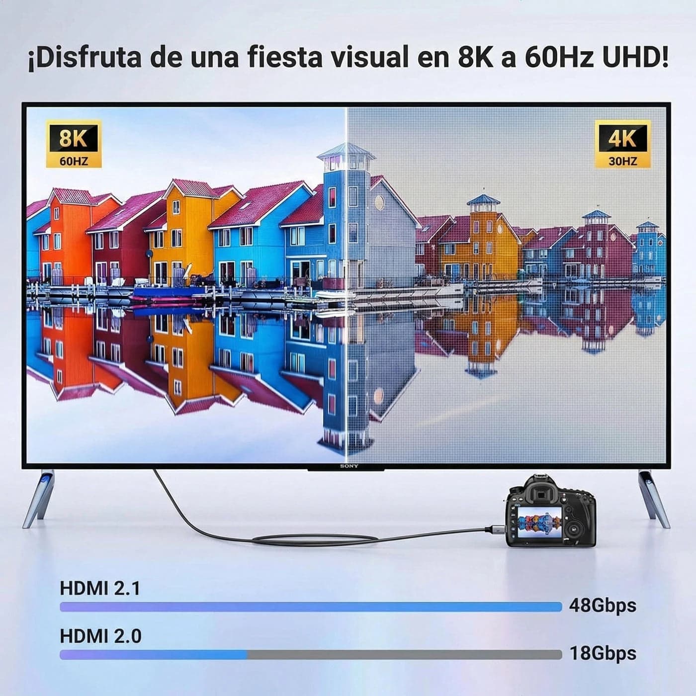 CABLE UGREEN MINI HDMI A HDMI 8K 2M - 3
