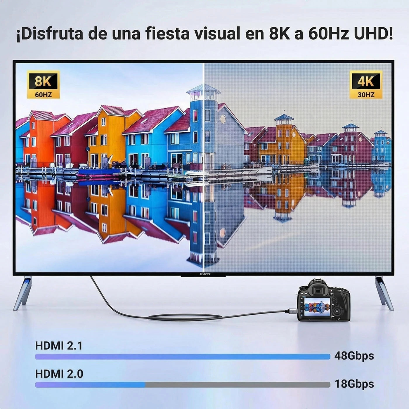 CABLE UGREEN MINI HDMI A HDMI 8K 2M - 4