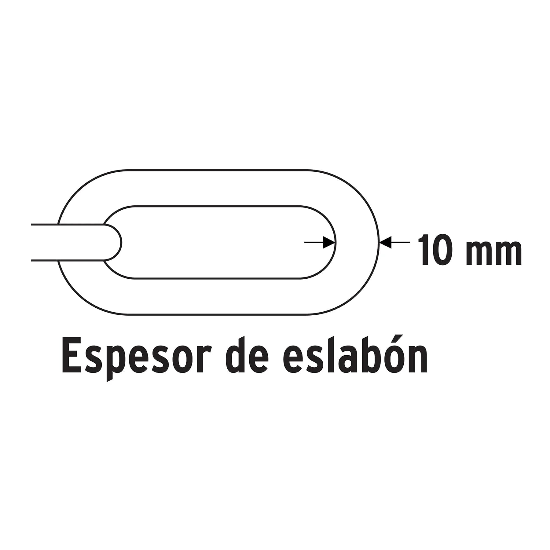 CANDADO CON CADENA FORRADA DE 10 MM HERMEX - 3
