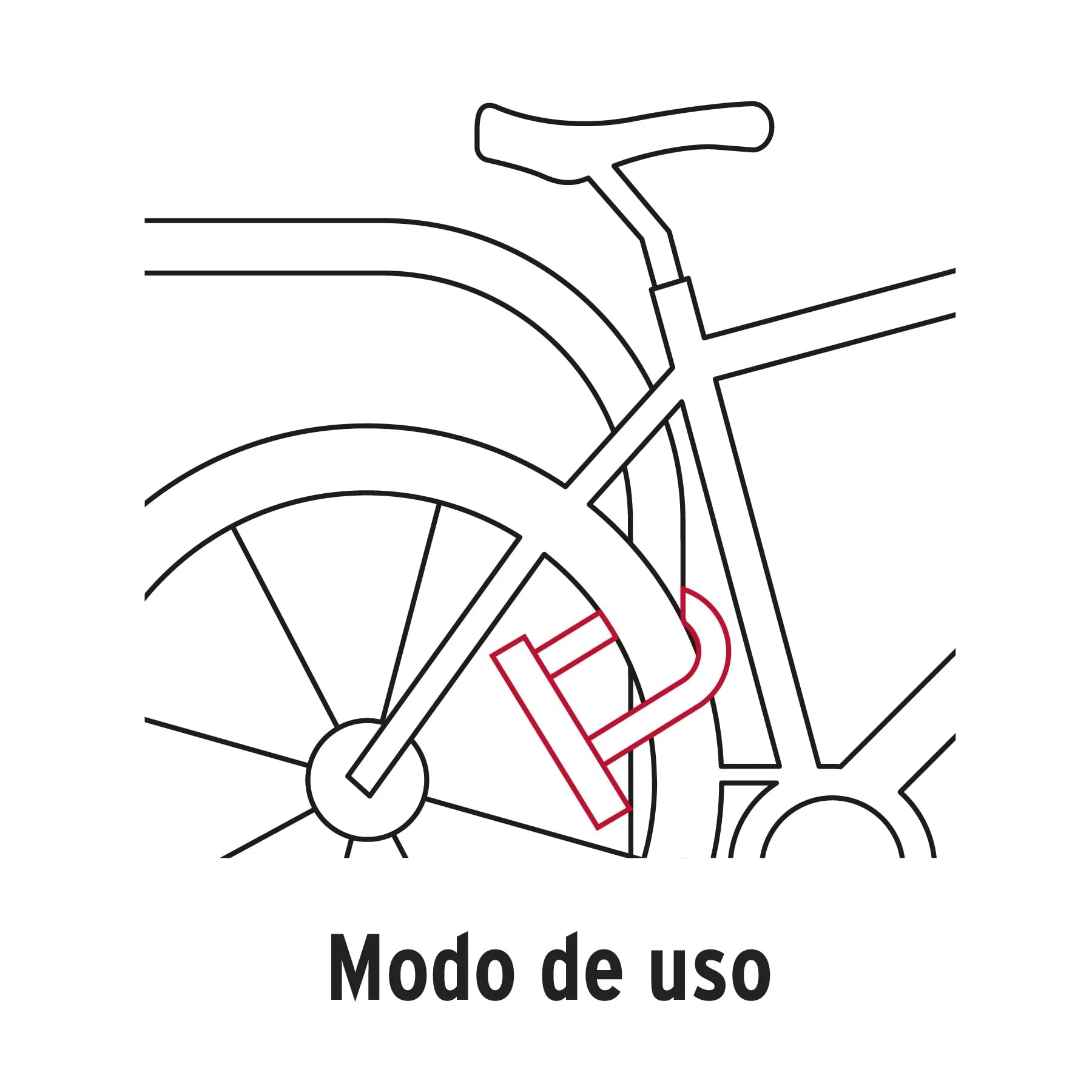 CANDADO MOTOCICLETA BICICLETA TIPO U 14 MM HERMEX - 2