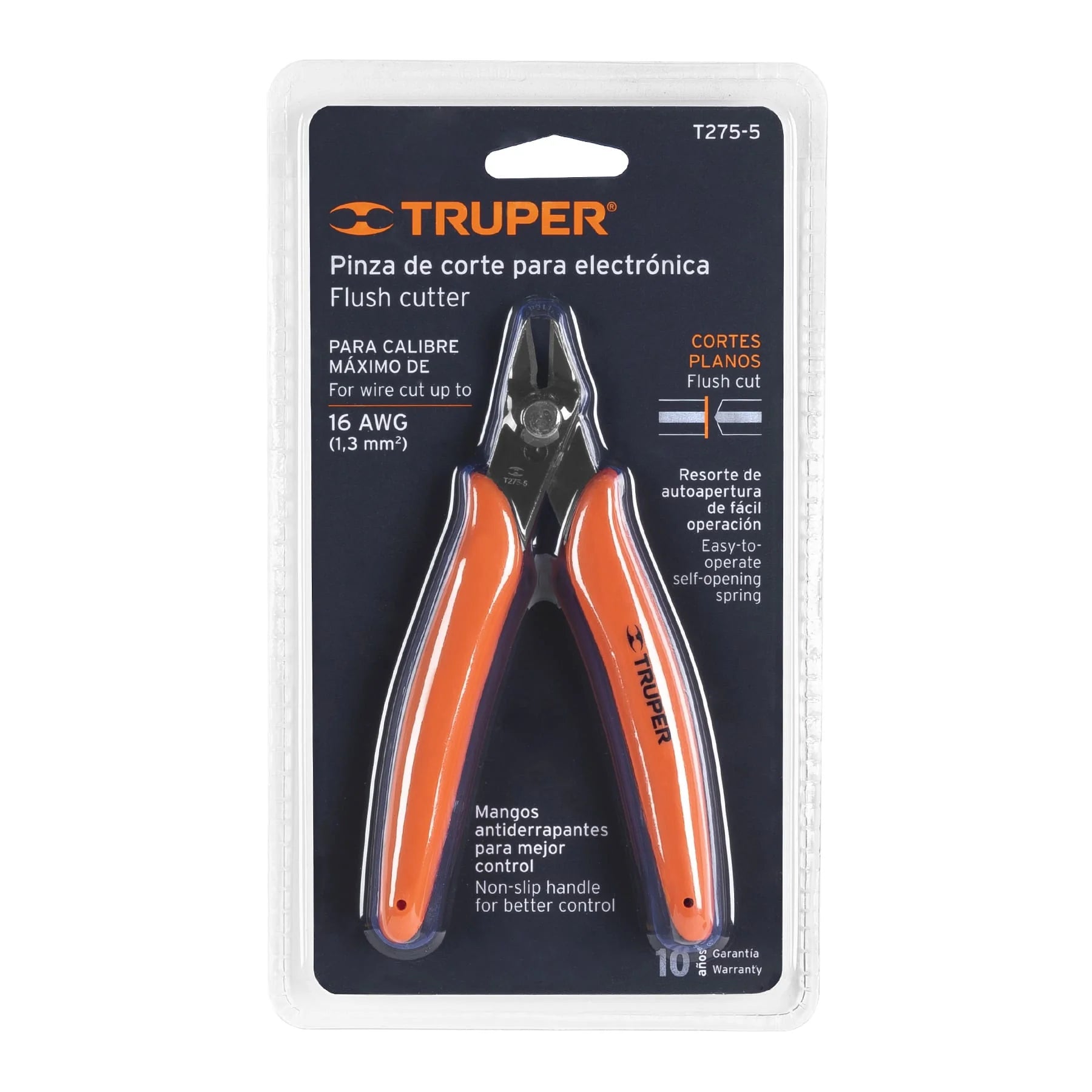 PINZA 5' DE CORTE PARA ELECTRÓNICA, TRUPER - 4