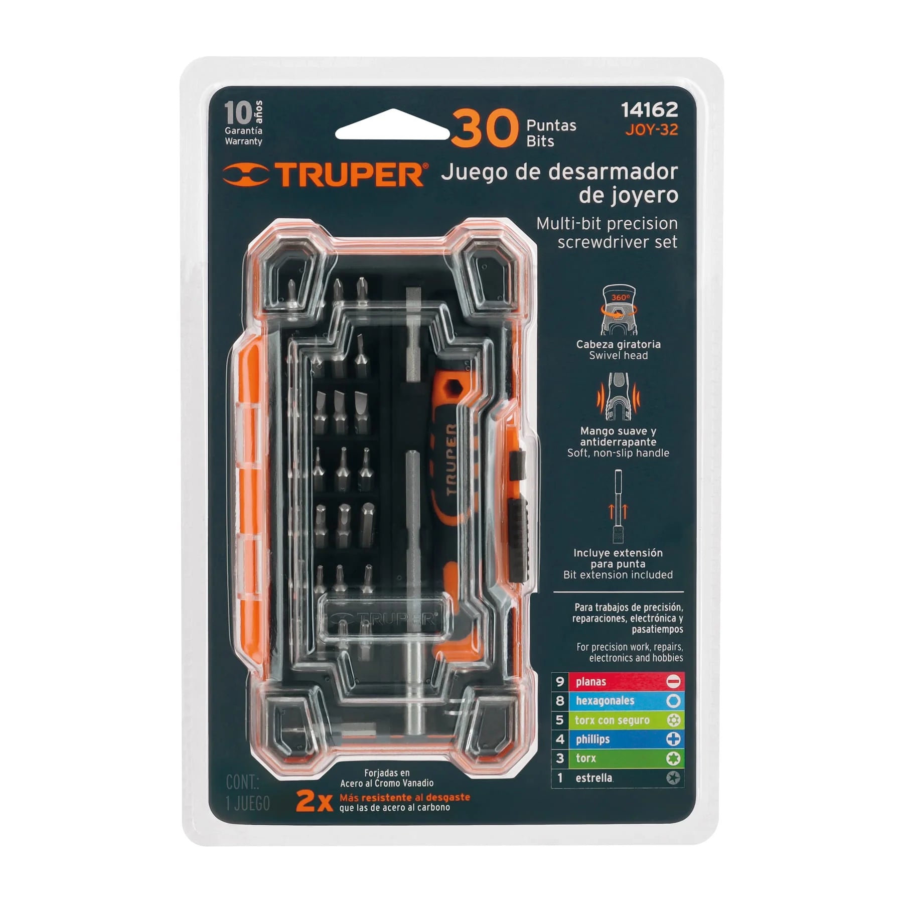 DESARMADOR JOYERO CON 30 PUNTAS Y EXTENSIÓN TRUPER - 4