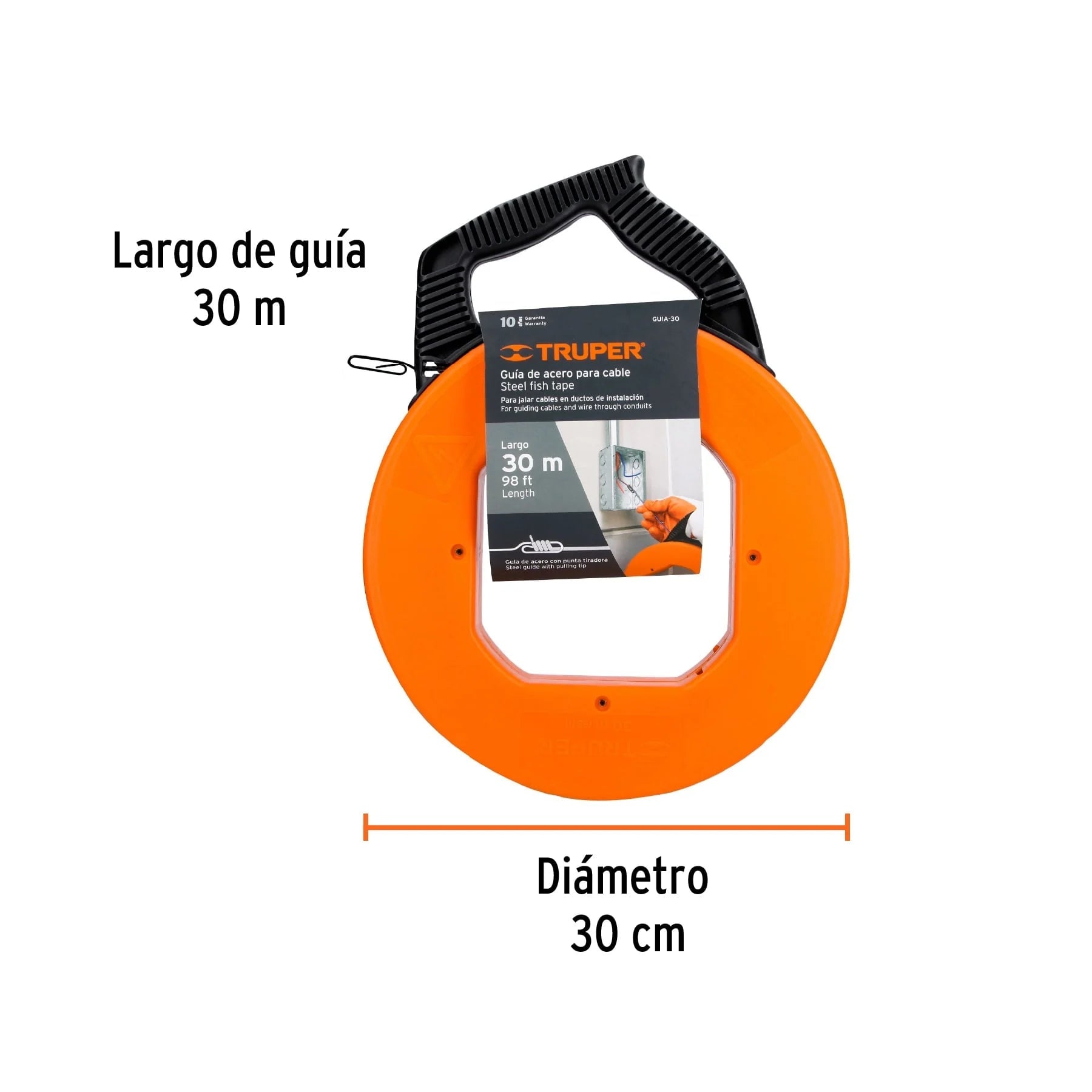 WINCHA PASA CABLE 30 METROS TRUPER - 2