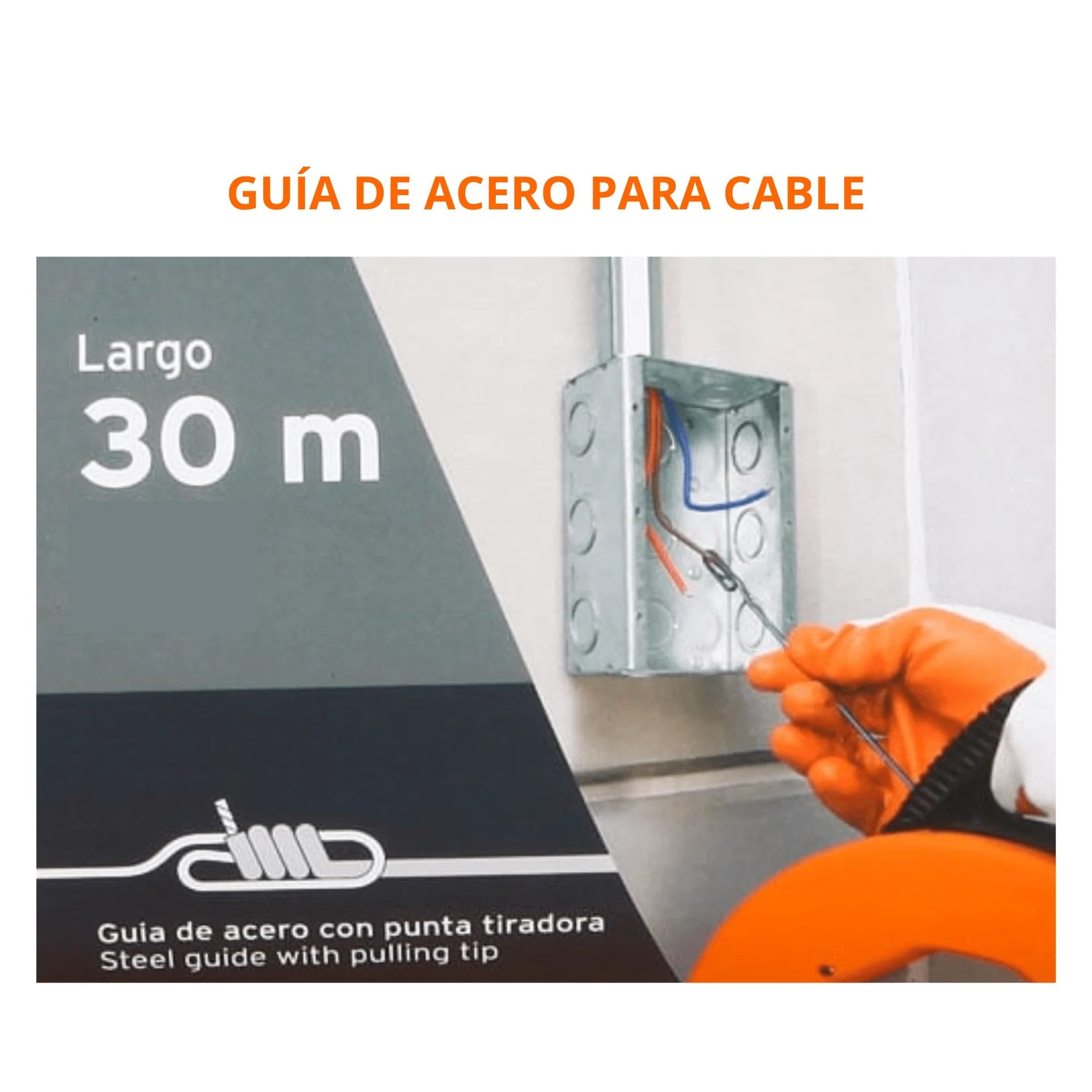WINCHA PASA CABLE 30 METROS TRUPER - 5
