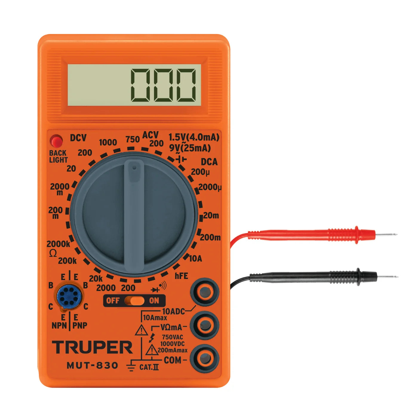 MULTIMETRO DIGITAL MULTITESTER TRUPER - 1