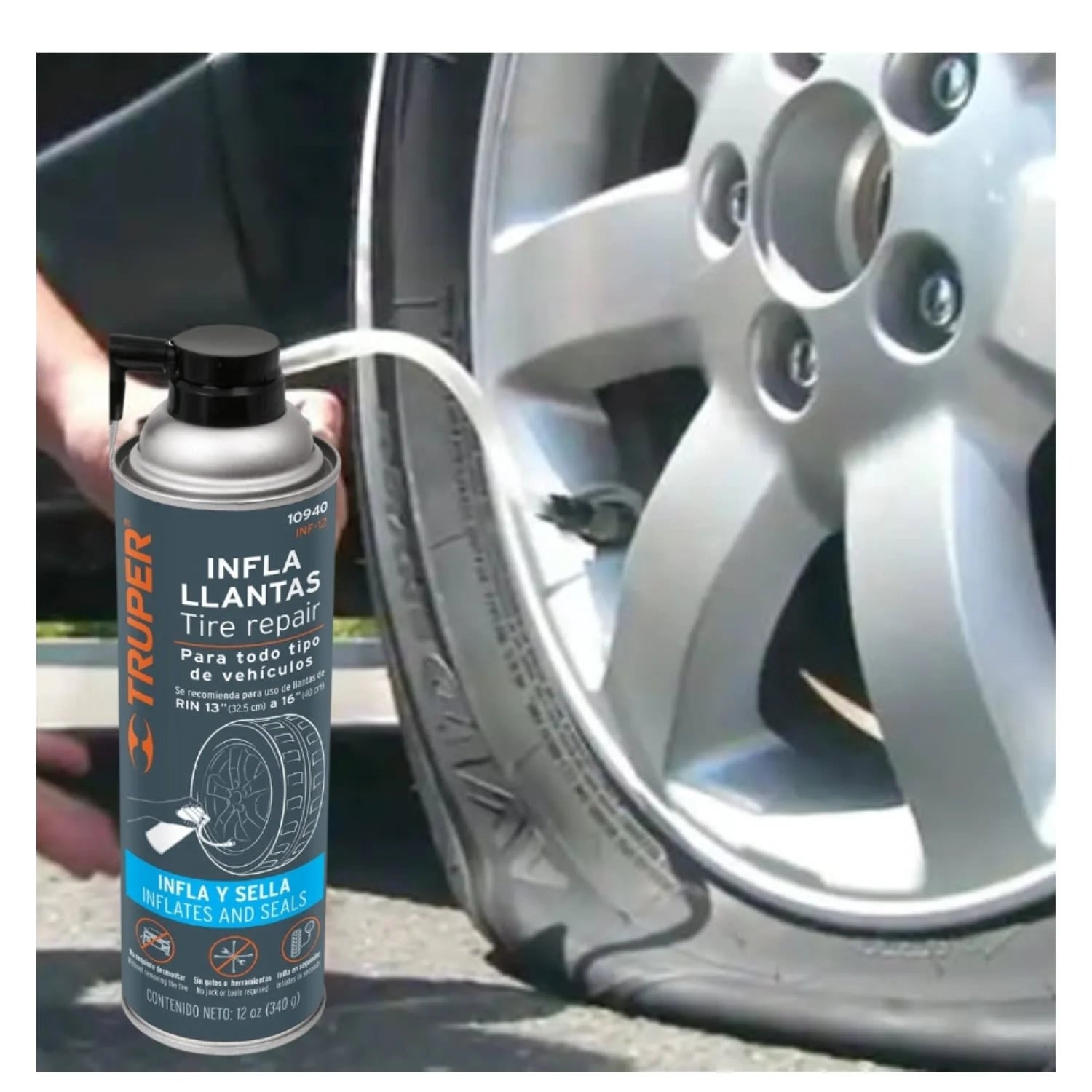 SELLADOR DE NEUMÁTICOS DE 340 ML TRUPER - 3