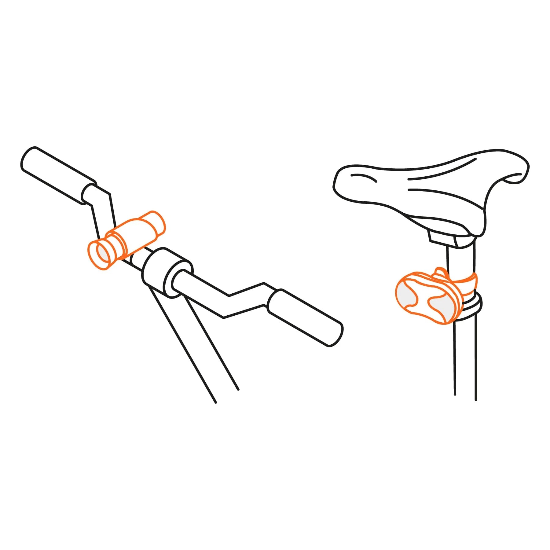 JUEGO DE LINTERNA DELANTERA Y TRASERA PARA BICICLETA TRUPER - 3