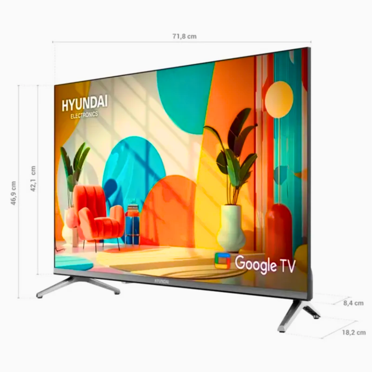 TELEVISOR HYUNDAI 32 SMART TV GOOGLE TV H LED - HYLED3254GIM - 2