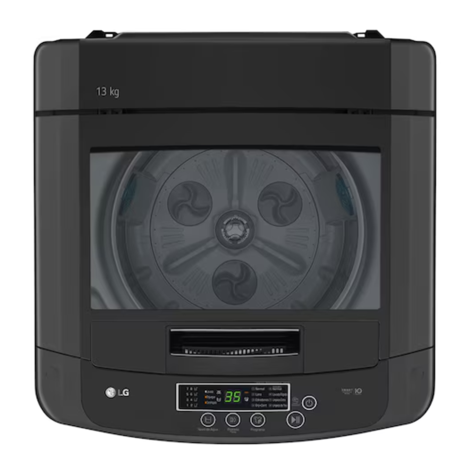 LAVADORA LG 13 KG CARGA SUPERIOR CON TURBODRUM WT13BVTB NEGRO CLARO - 4