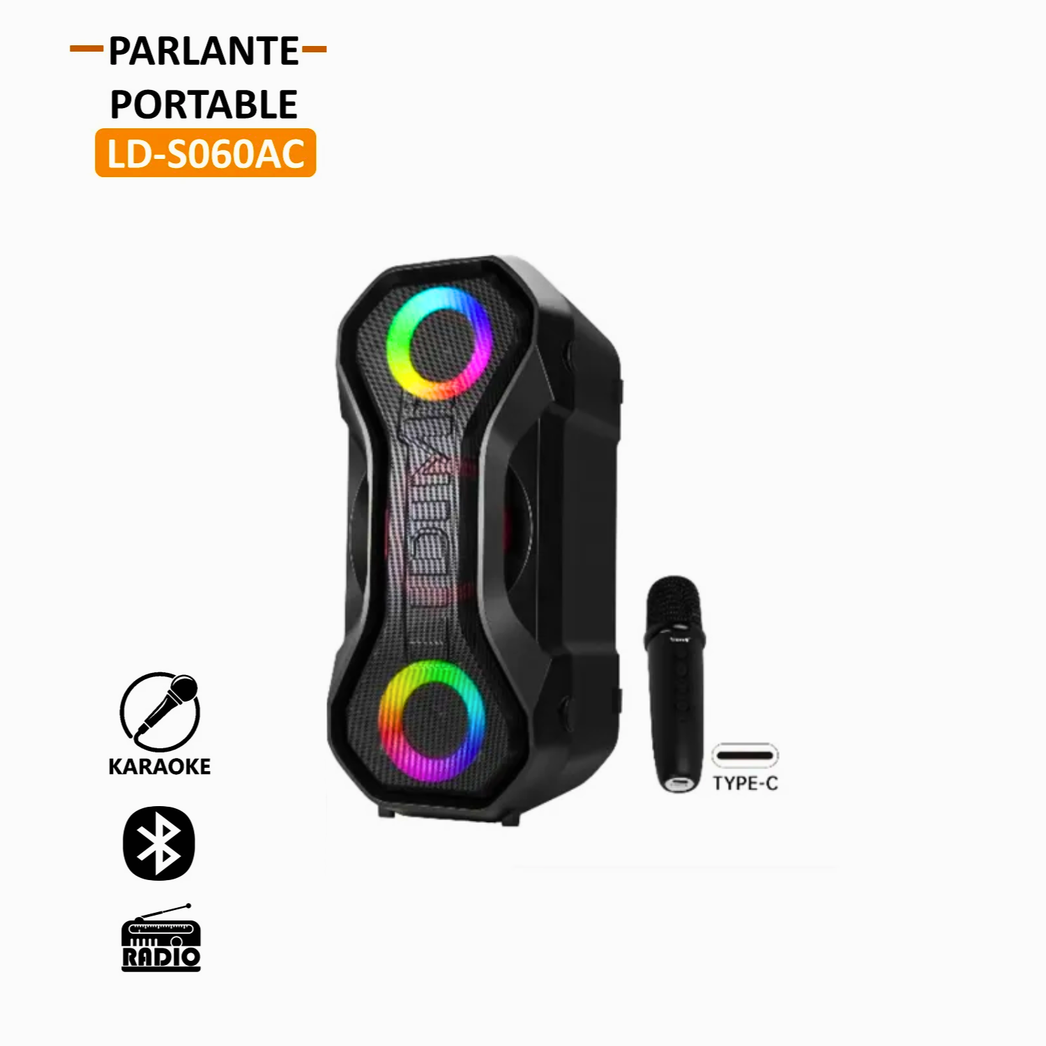 PARLANTE LIDIMI LD-S060AC 240W USB FM BT X BASS - 1