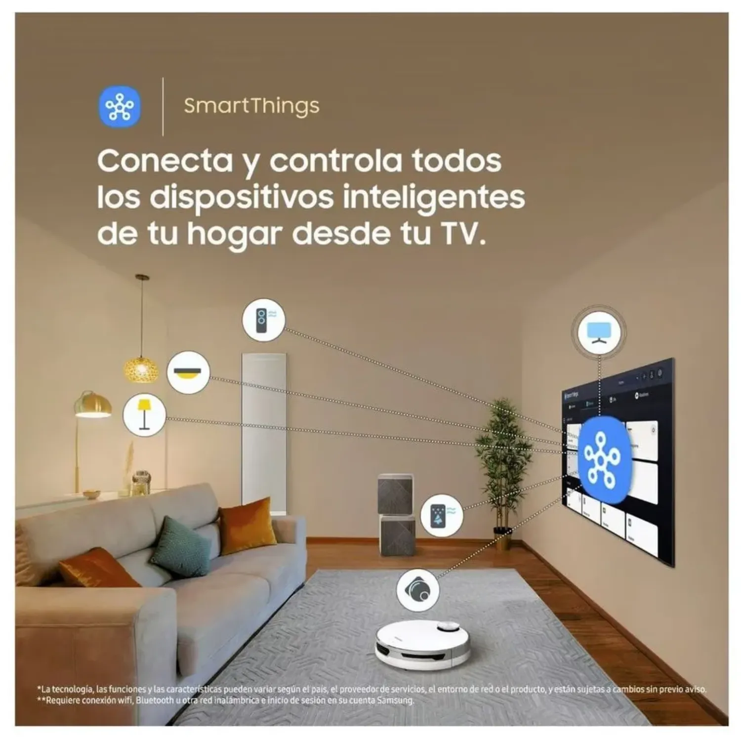 TELEVISOR SAMSUNG LED 55'' CRYSTAL UHD 4K 55DU7000 TIZEN OS SMART TV - 7