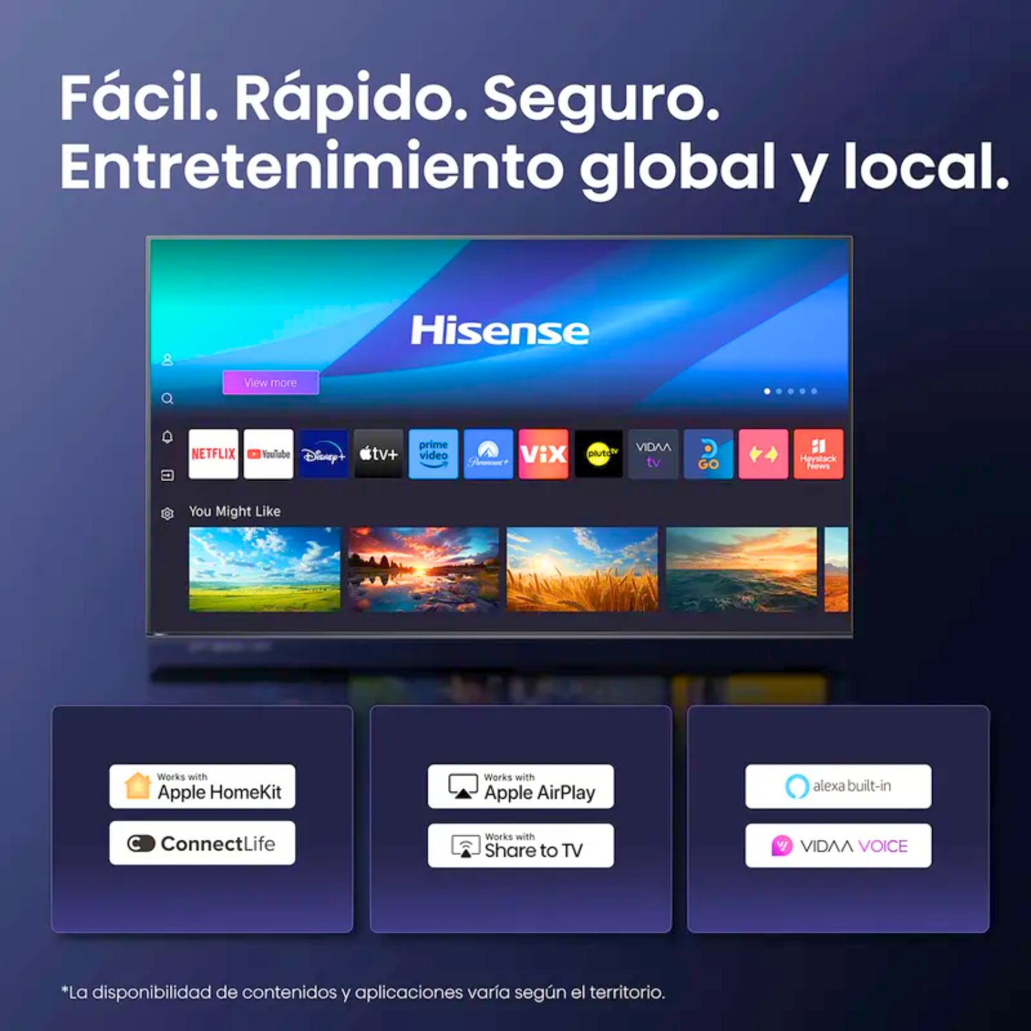 TELEVISOR SMART TV HISENSE 4K ULTRA HD 58' 58Q6QV - 6