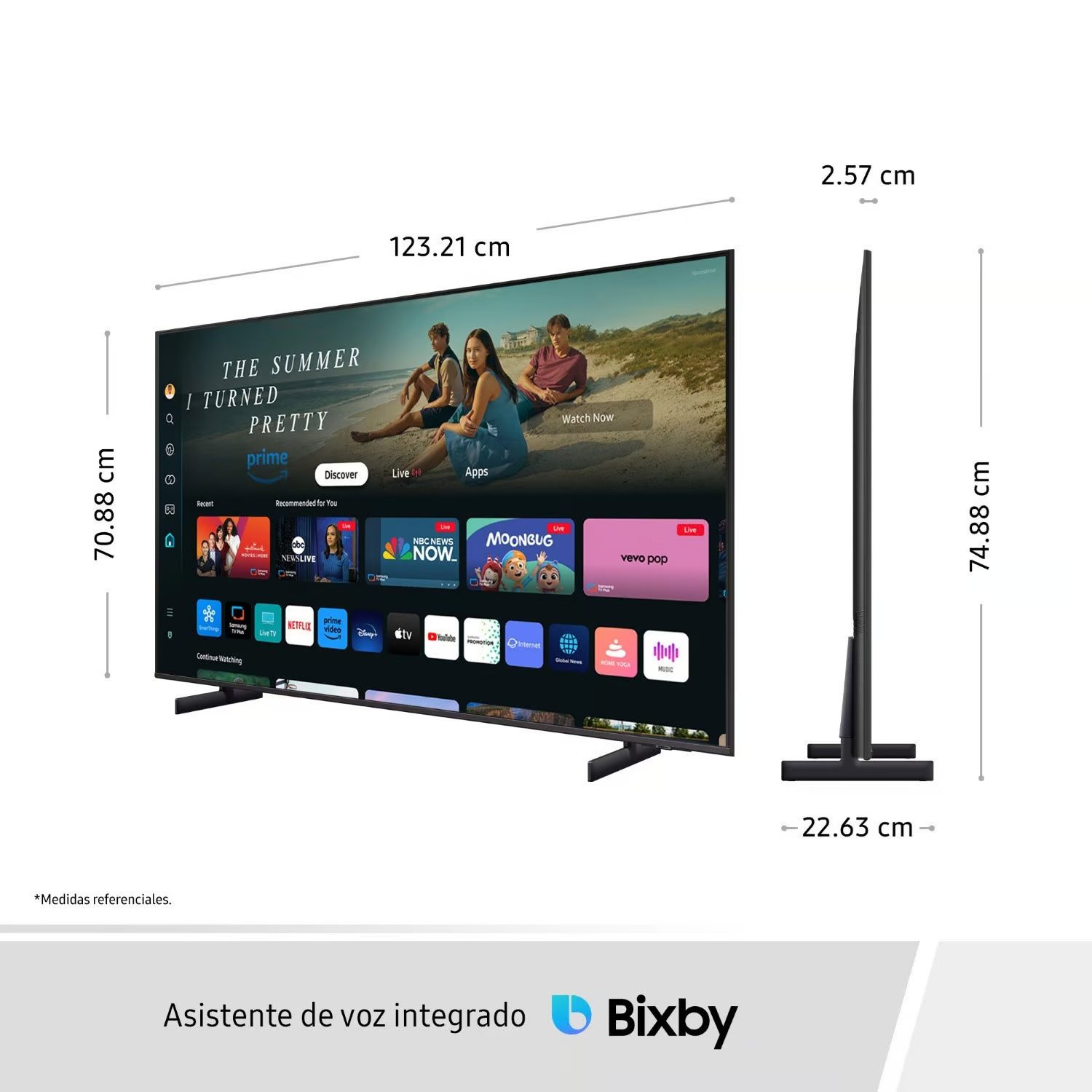 TELEVISOR SAMSUNG 55'' CRYSTAL UHD 4K TIZEN OS SMART TV 55DU8000 - 3