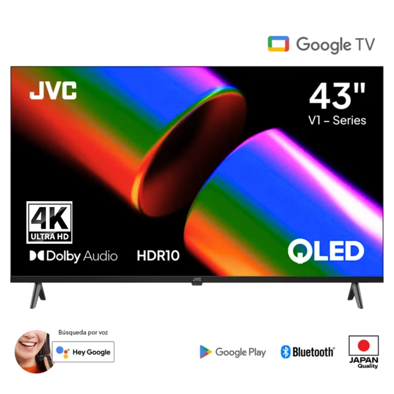 Televisor JVC 43'' QLED GOOGLE TV LT-43KB758