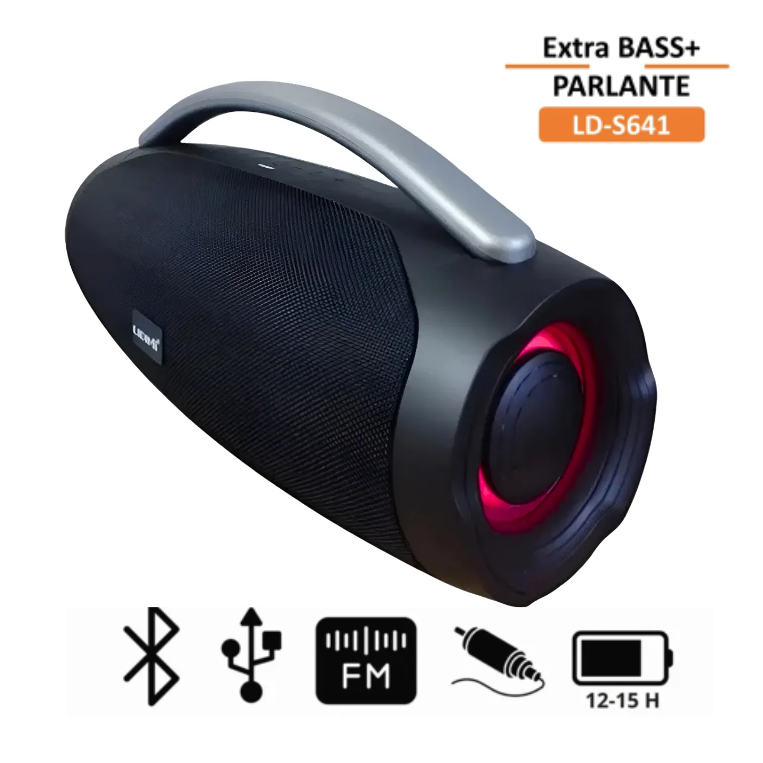 PARLANTE PORTÁTIL LIDIMI LD-S641 X-BASS CON 2 ALTAVOCES - 1