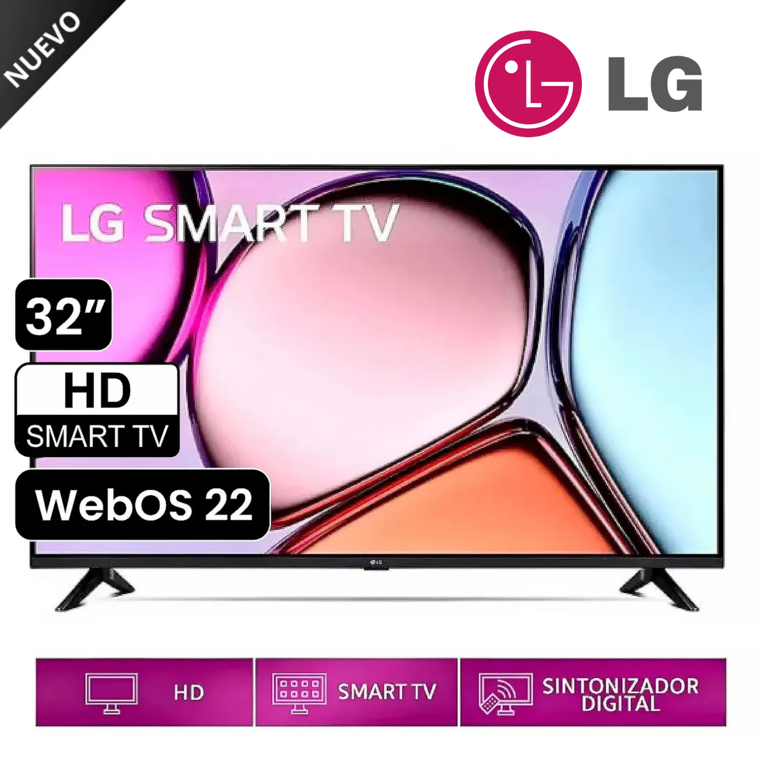 TELEVISOR LG SMART TV 32 HD 32LR600BPSC CON WEBOS AI THINQ - 1
