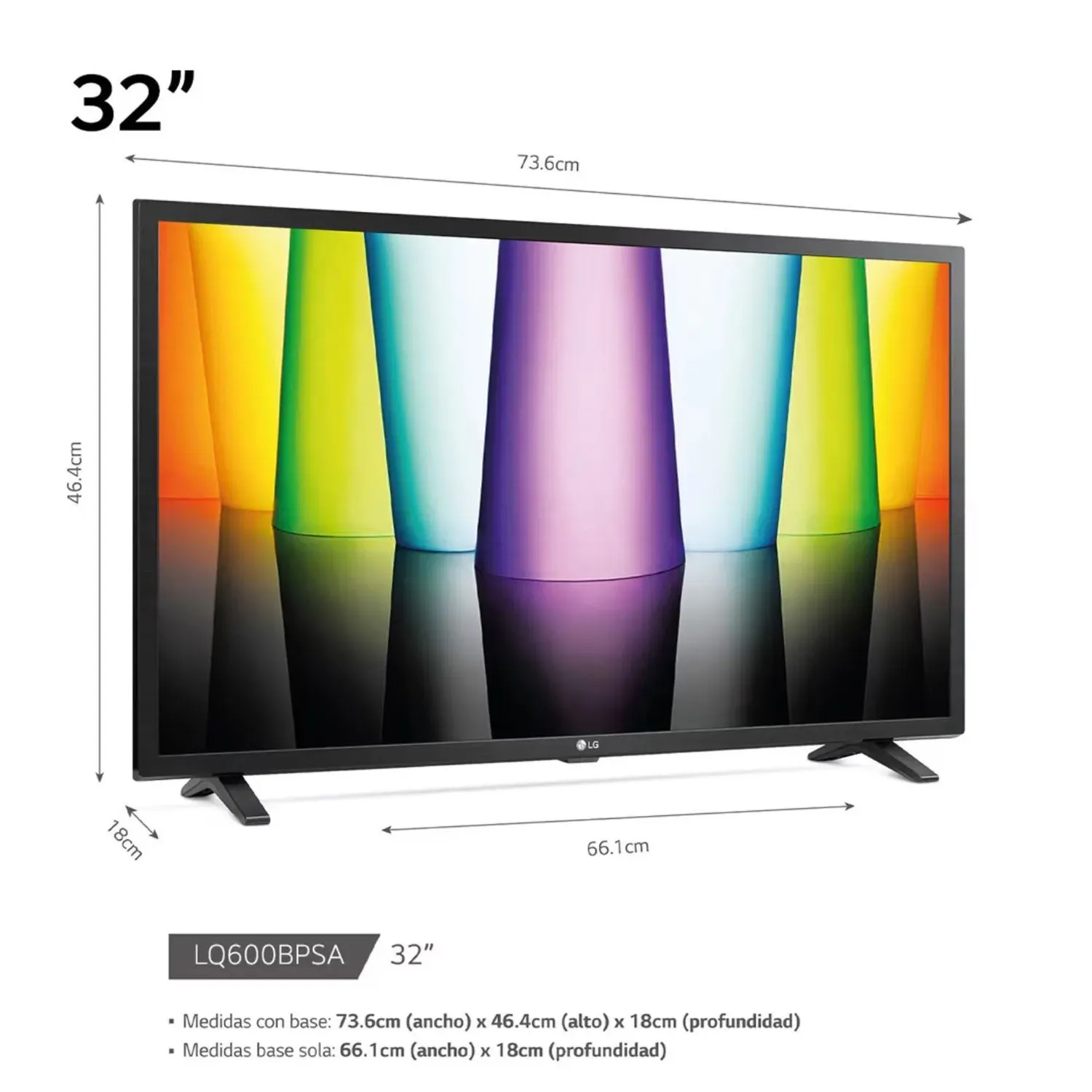 TELEVISOR LG SMART TV 32 HD 32LR600BPSC CON WEBOS AI THINQ - 2