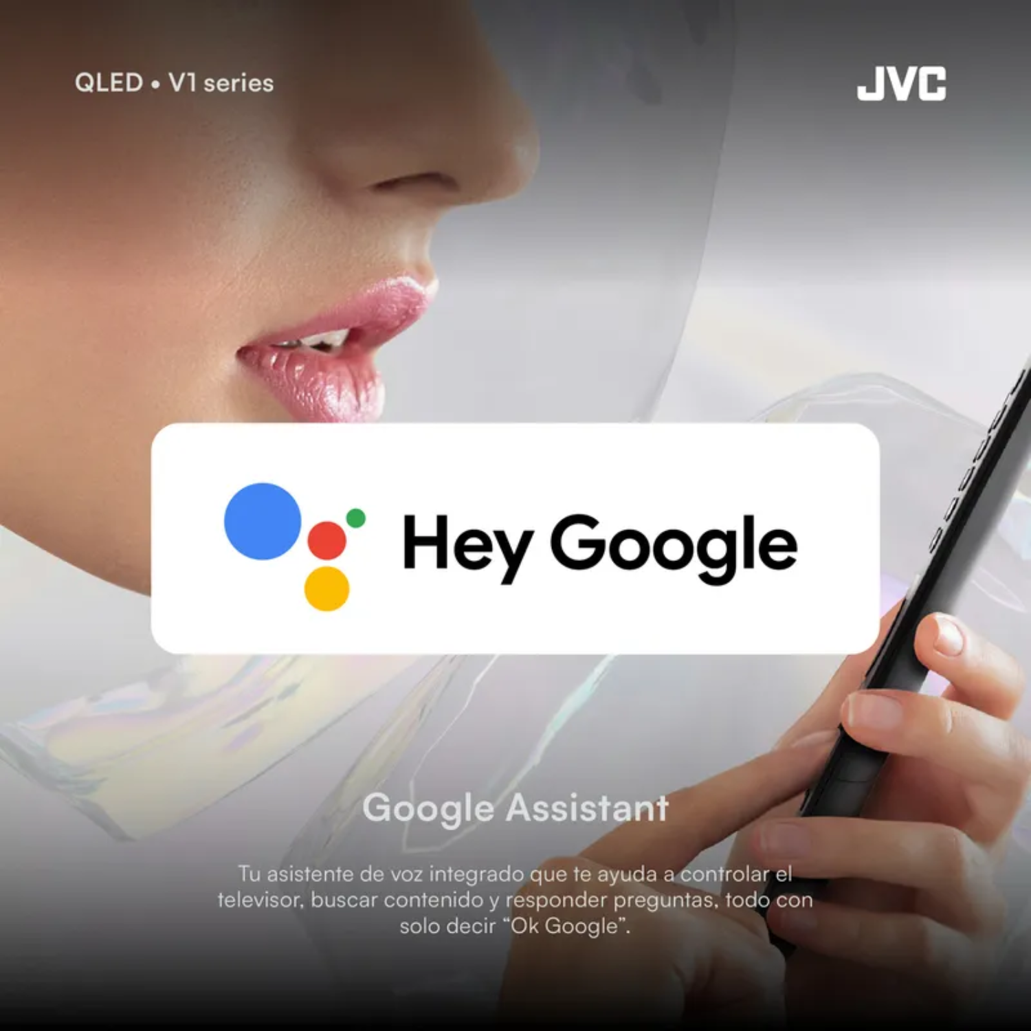TELEVISOR JVC 40  FHD QLED GOOGLE TV  LT-40KB758 SMART TV - 4