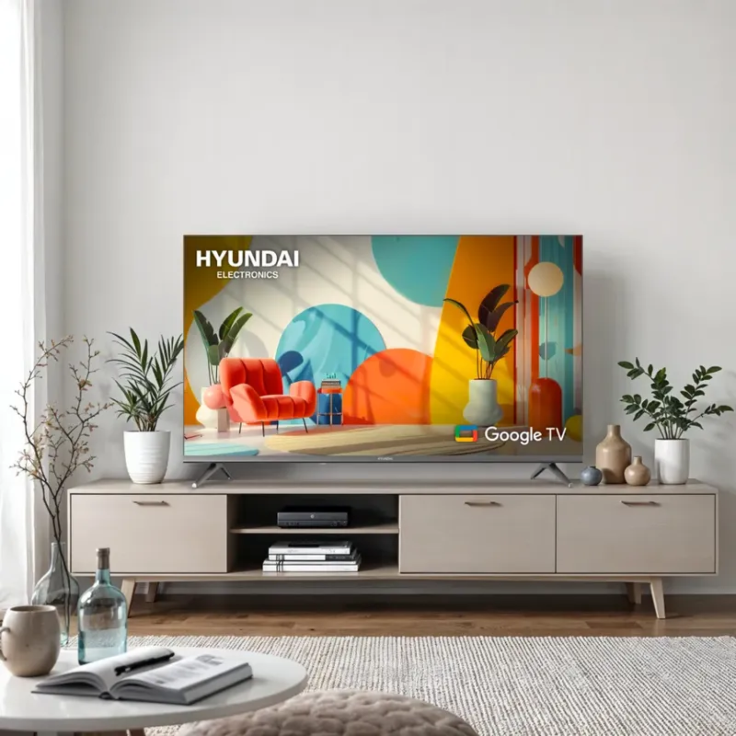 TELEVISOR SMART TV HYUNDAI QLED 43'  GOOGLE TV HYLED4326QG - 3