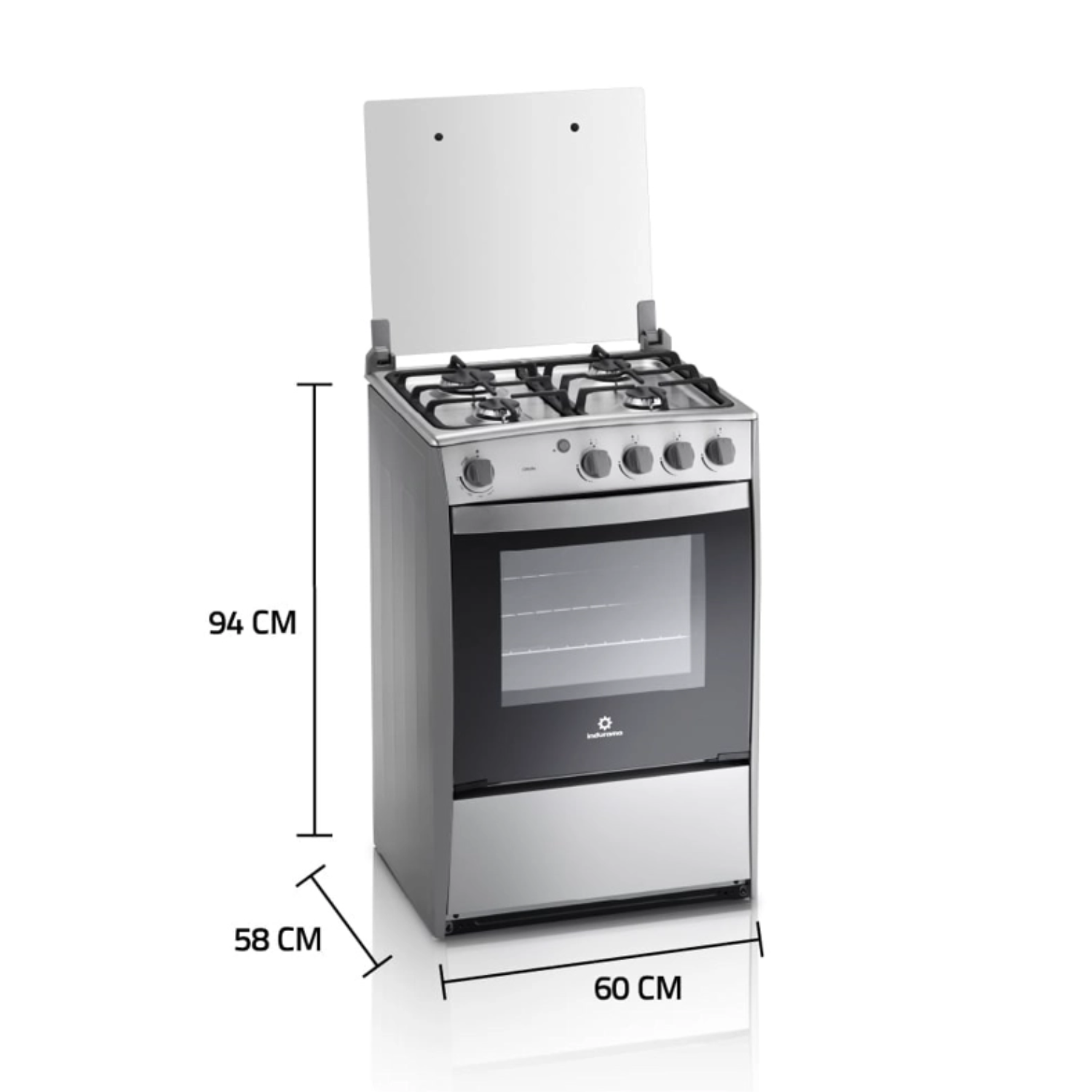 COCINA A GAS GLP INDURAMA 4 HORNILLAS CORUÑA Q - 4