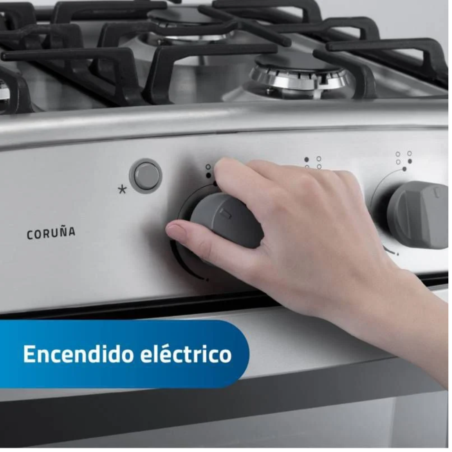COCINA A GAS GLP INDURAMA 4 HORNILLAS CORUÑA Q - 5