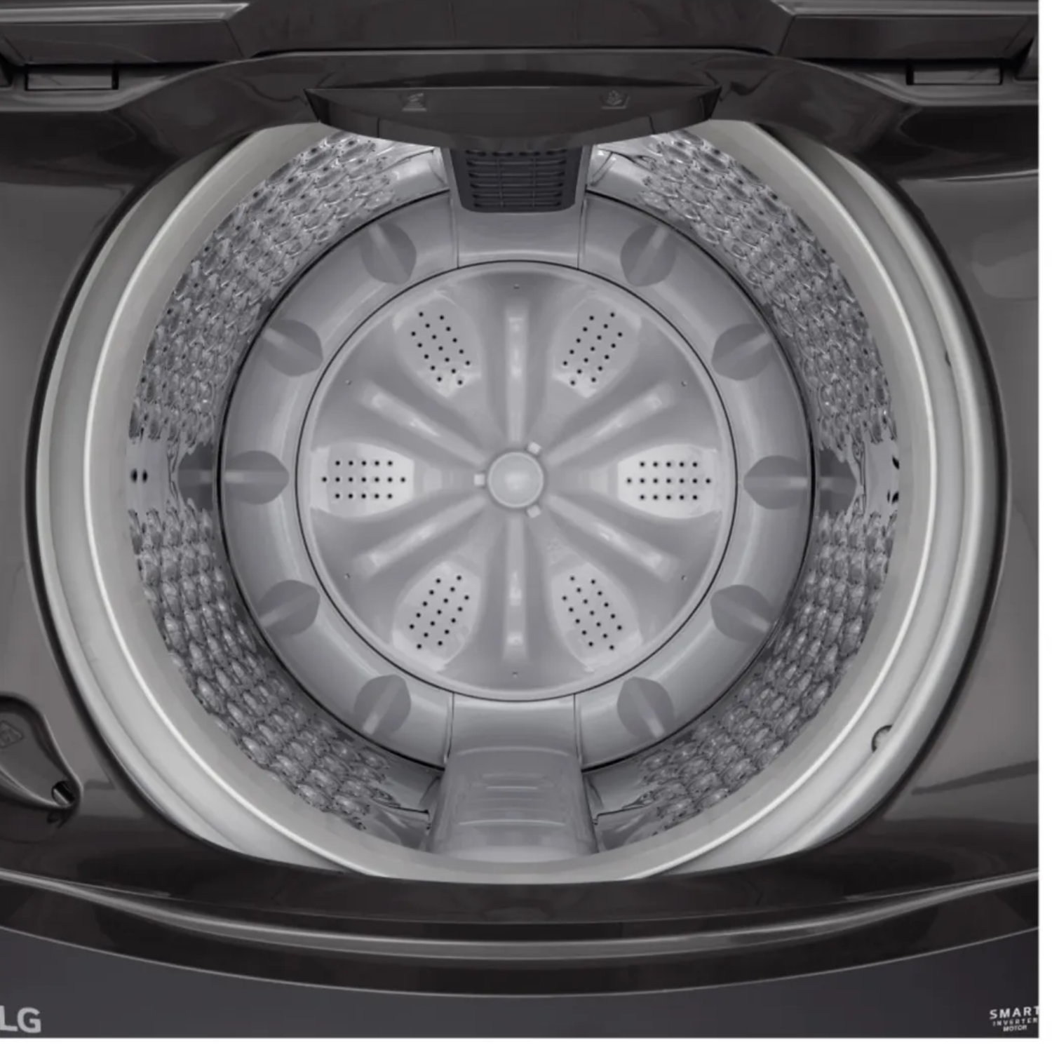 LAVADORA LG CARGA SUPERIOR 19 KG WT19BVTB TURBODRUM NEGRO CLARO - 6