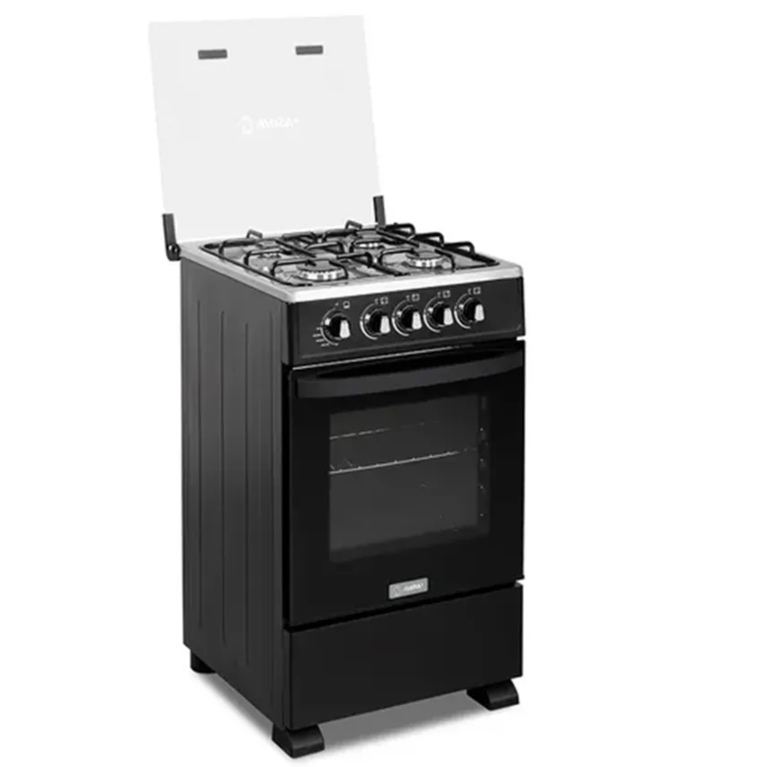 COCINA DE PIE MIRAY A GAS 4 HORNILLAS NEGRO - IRIS PLUS GLP - 4