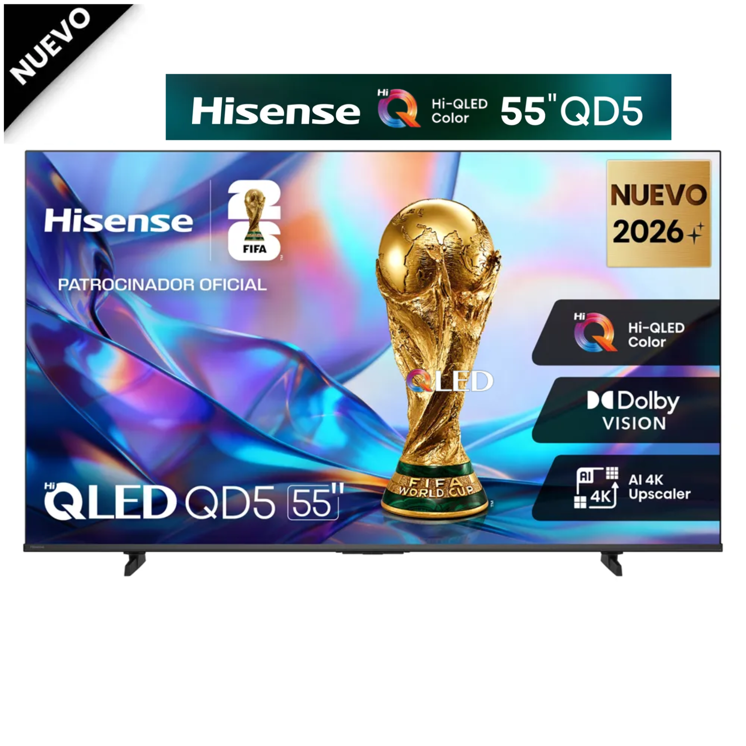 TELEVISOR SMART TV HISENSE 4K ULTRA HD 55” 55QD5SV - 1