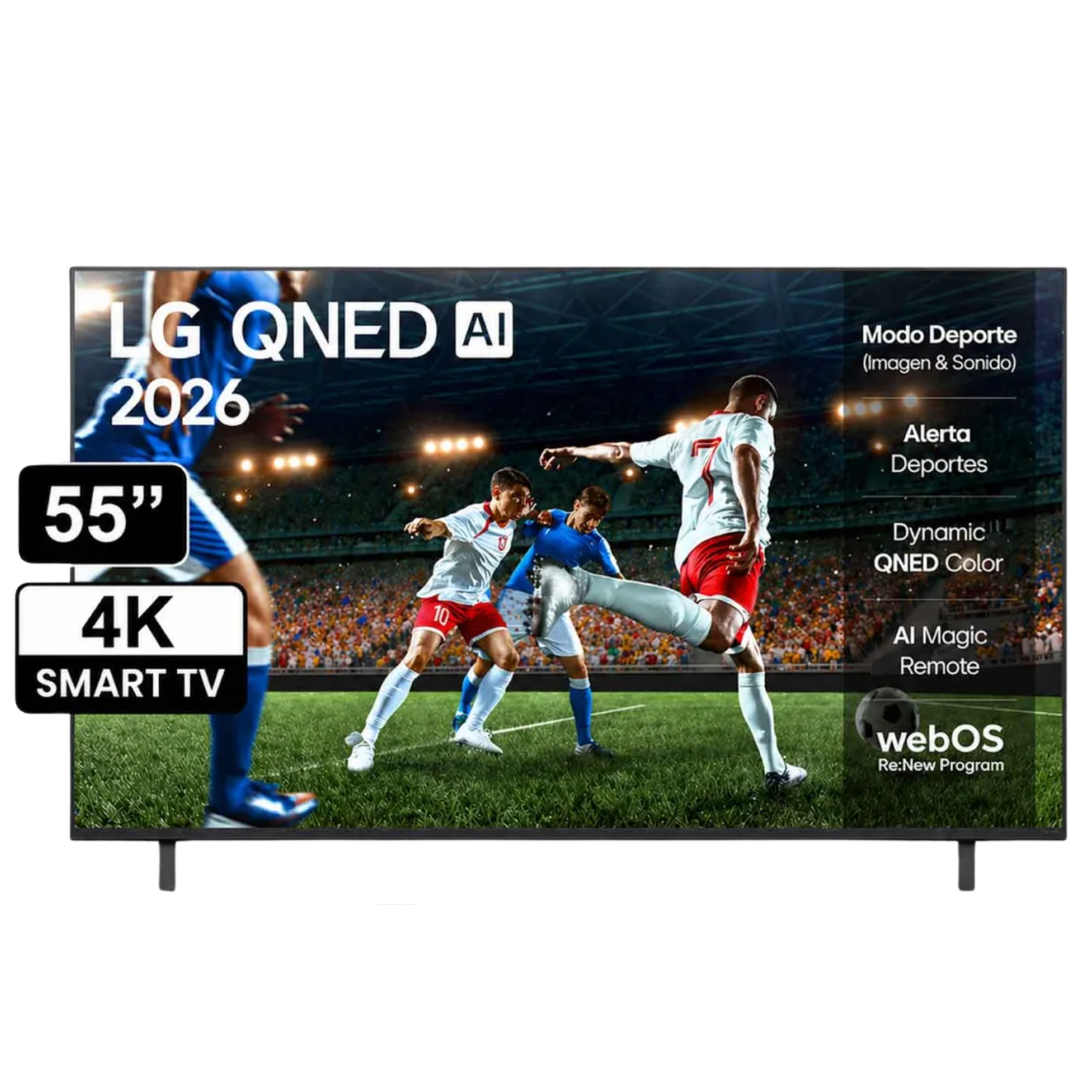 TELEVISOR LG QNED 55” 4K UHD SMART TV CON AI 55QNED73ASA (2026) - 2